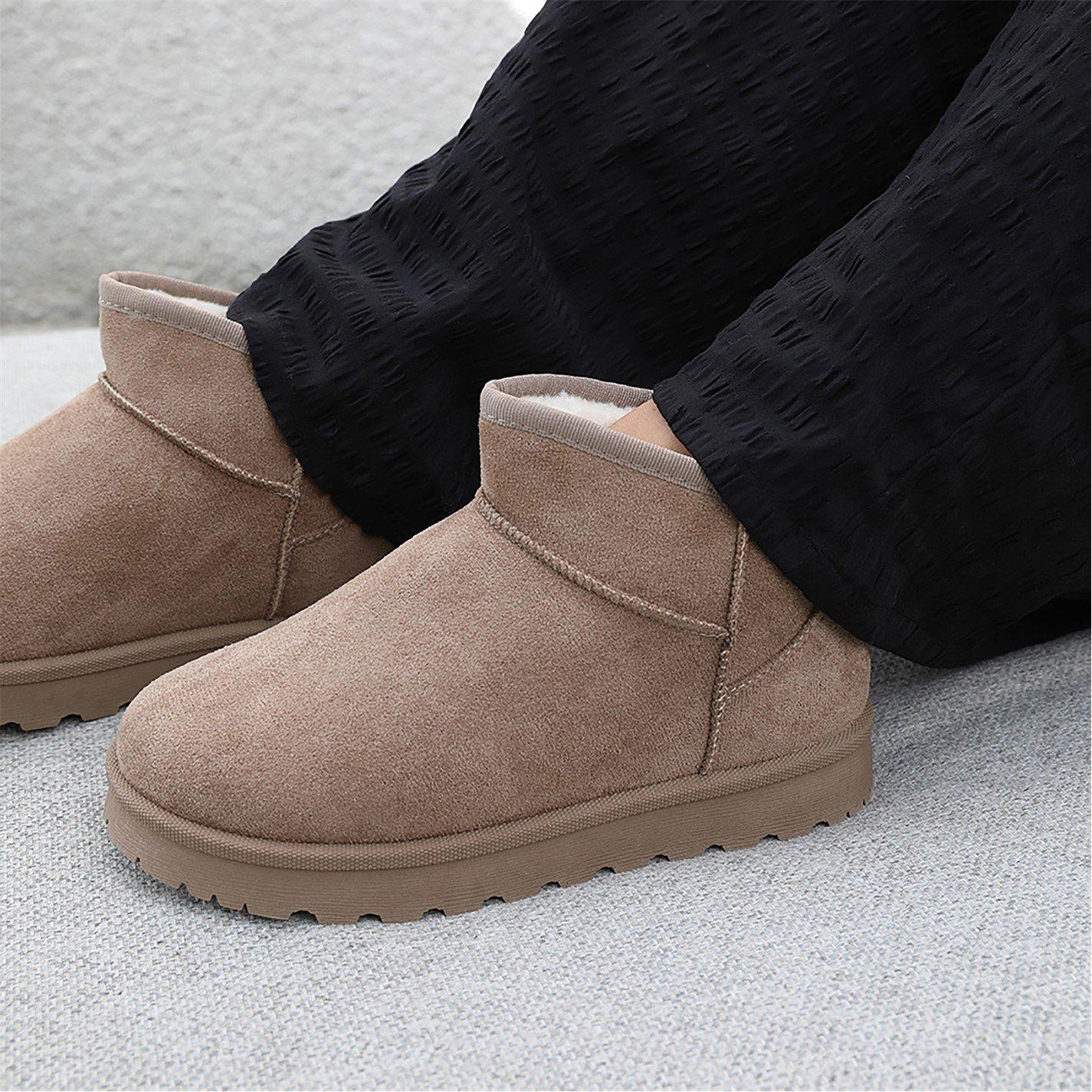 Camelsuede - Wheres That From - Camel Faux-Suede Maple Faux Fur Slipper Boots - 2