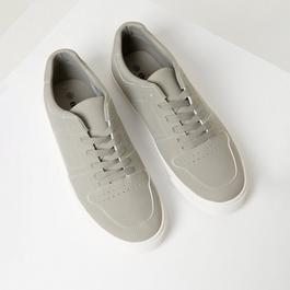 Threadbare Stitch Detail Court Trainers