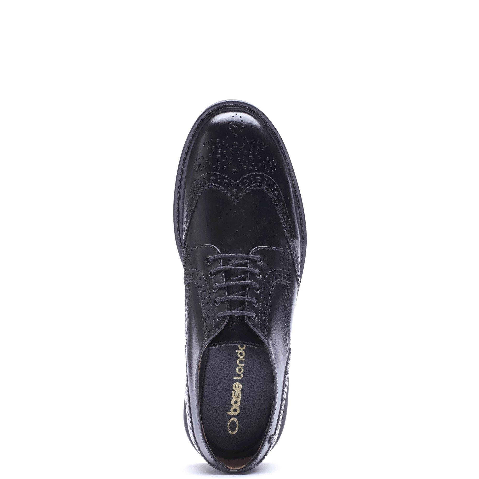Black - Base London - TANNER BROGUE SHOE - 4