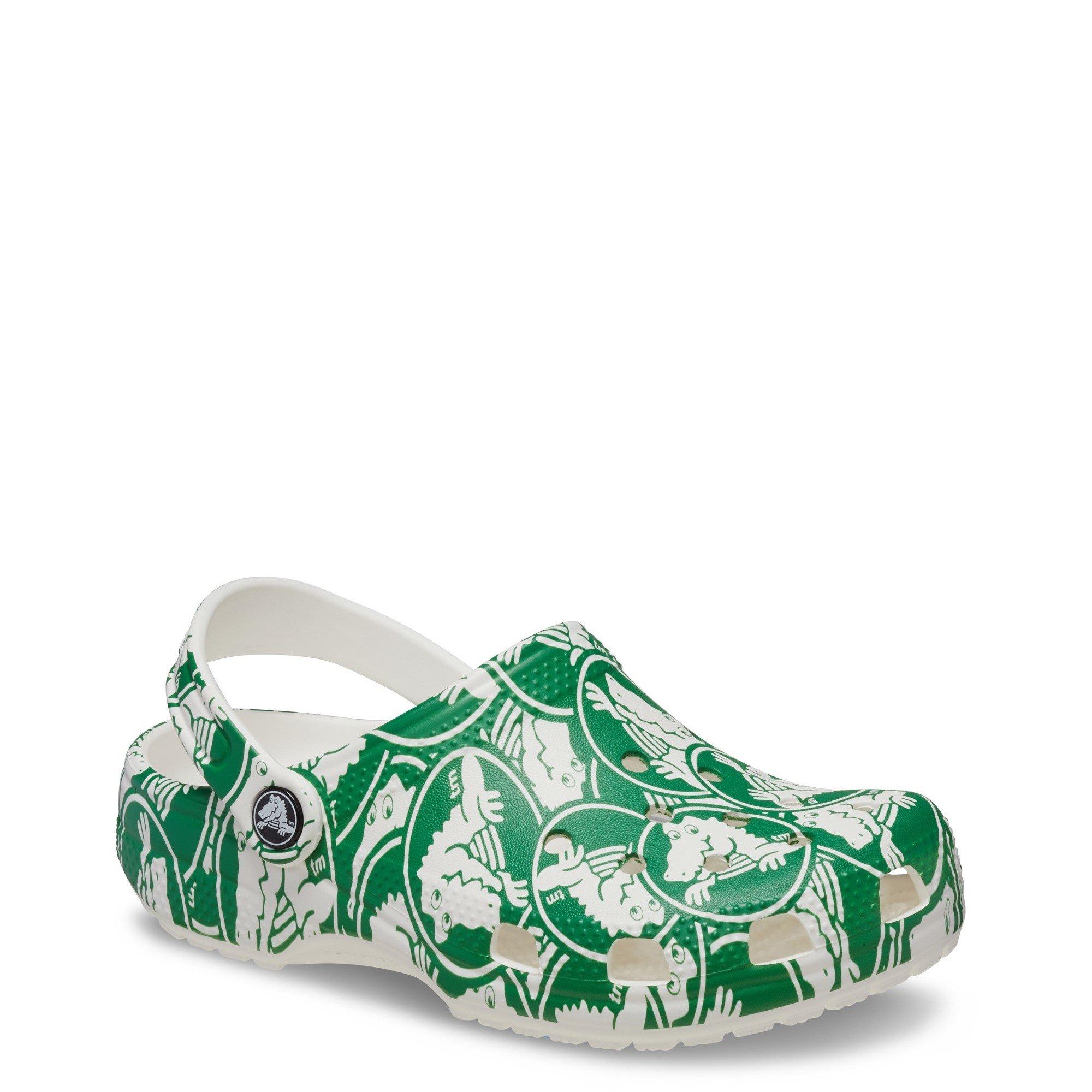 Green - Crocs - Kids' Classic Graphic Clogs - 2