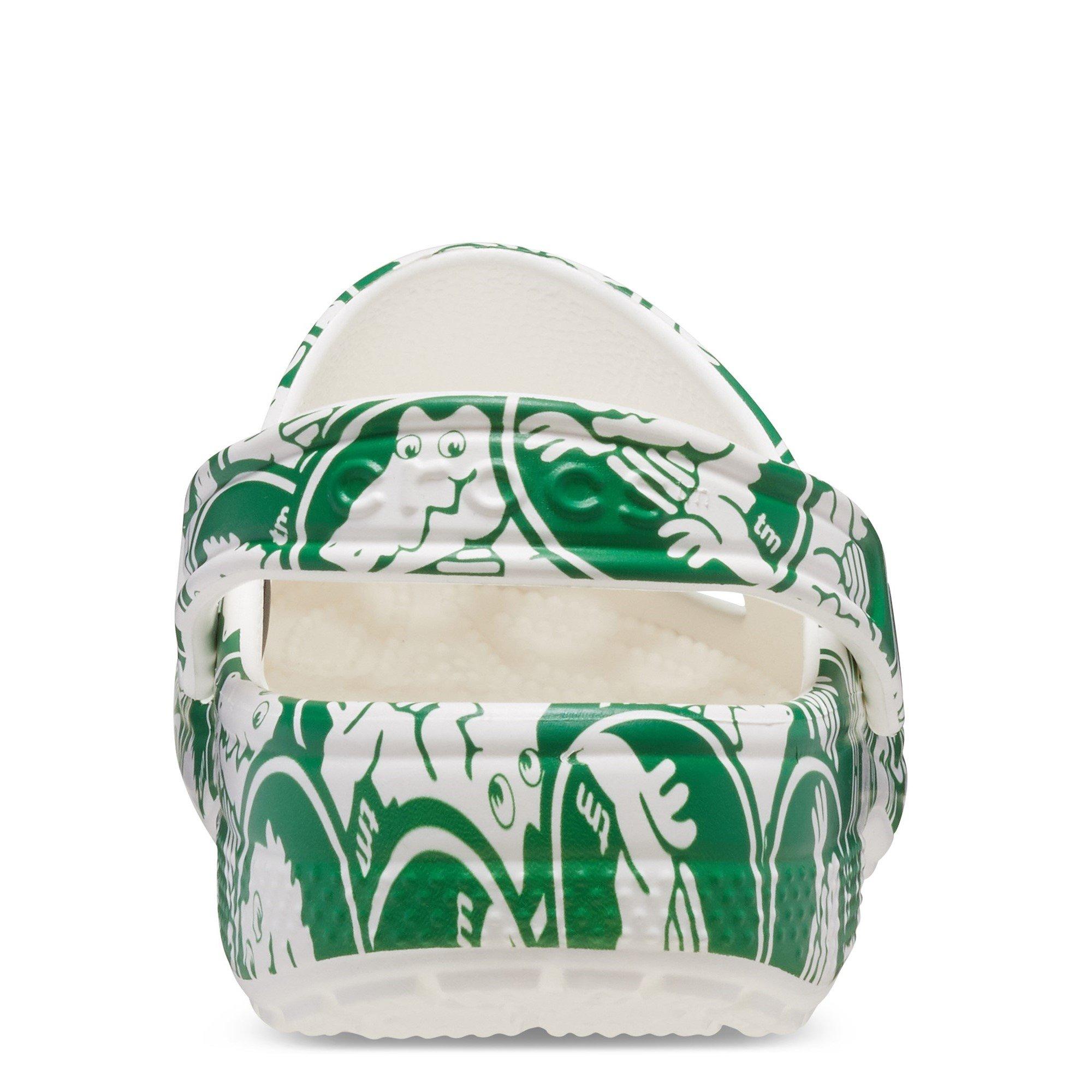 Green - Crocs - Kids' Classic Graphic Clogs - 3