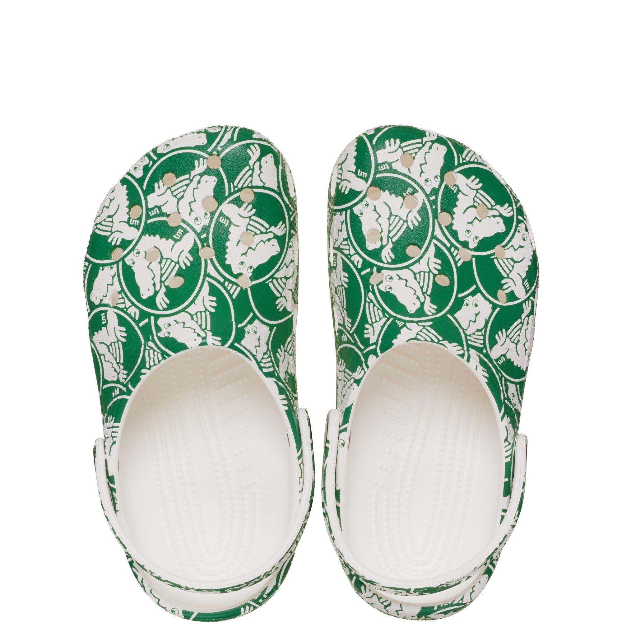 Green - Crocs - Kids' Classic Graphic Clogs - 4