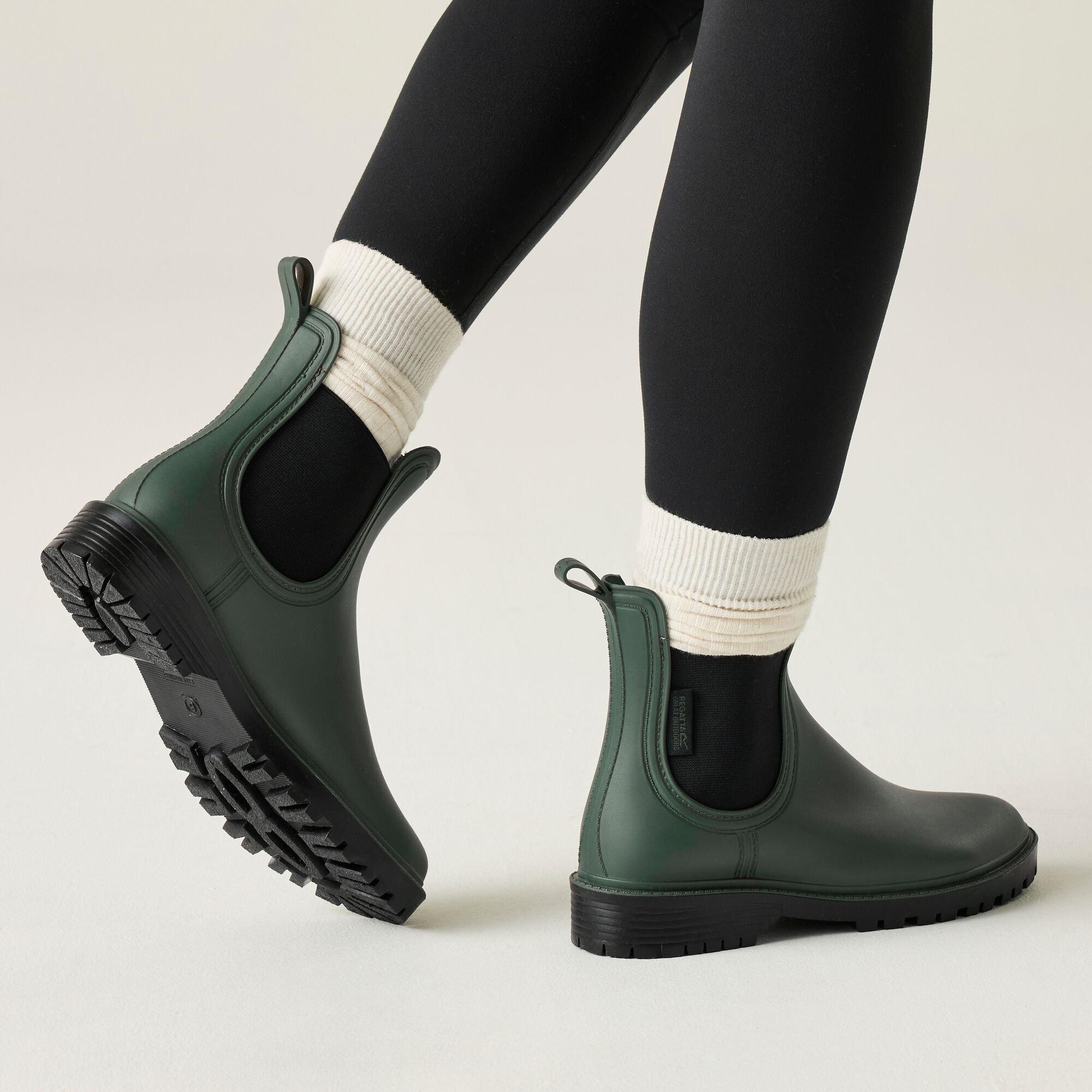 Deep Green - Regatta - Womens Harriett II Waterproof Wellington Boots - 3