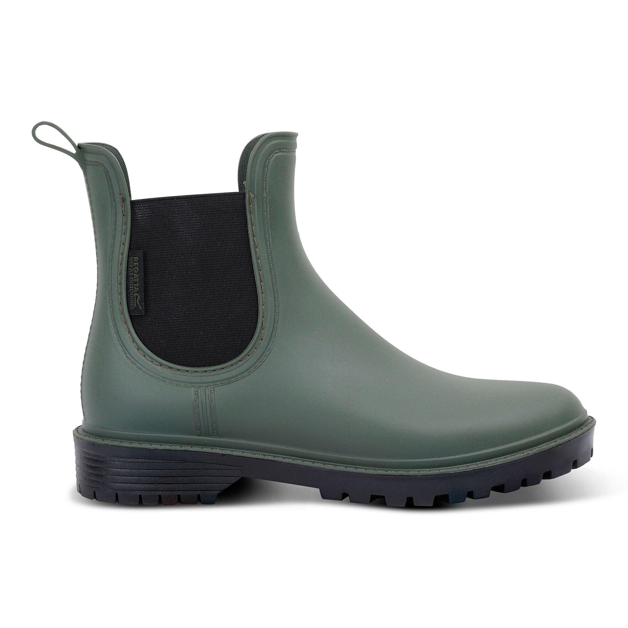 Deep Green - Regatta - Womens Harriett II Waterproof Wellington Boots - 5