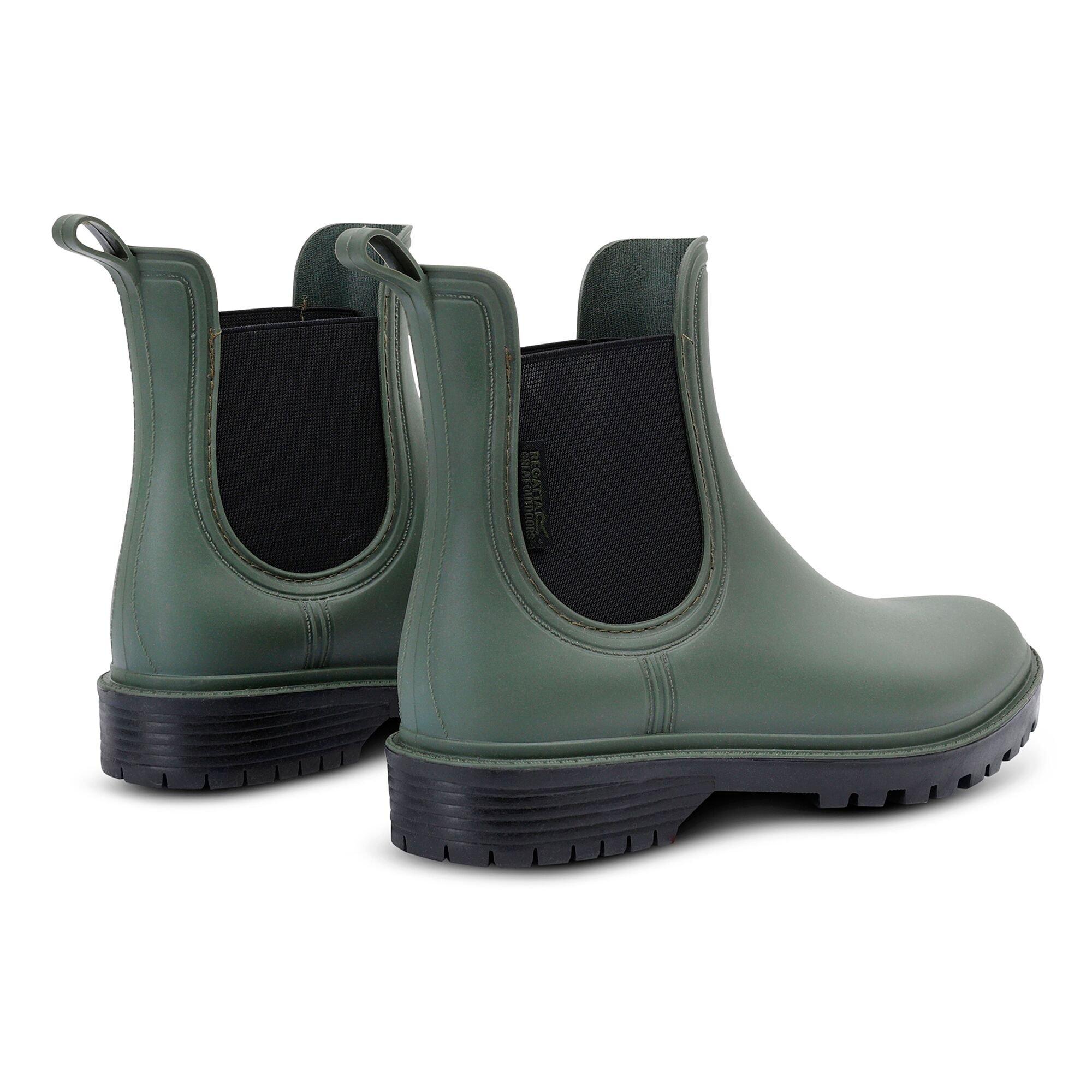 Deep Green - Regatta - Womens Harriett II Waterproof Wellington Boots - 6
