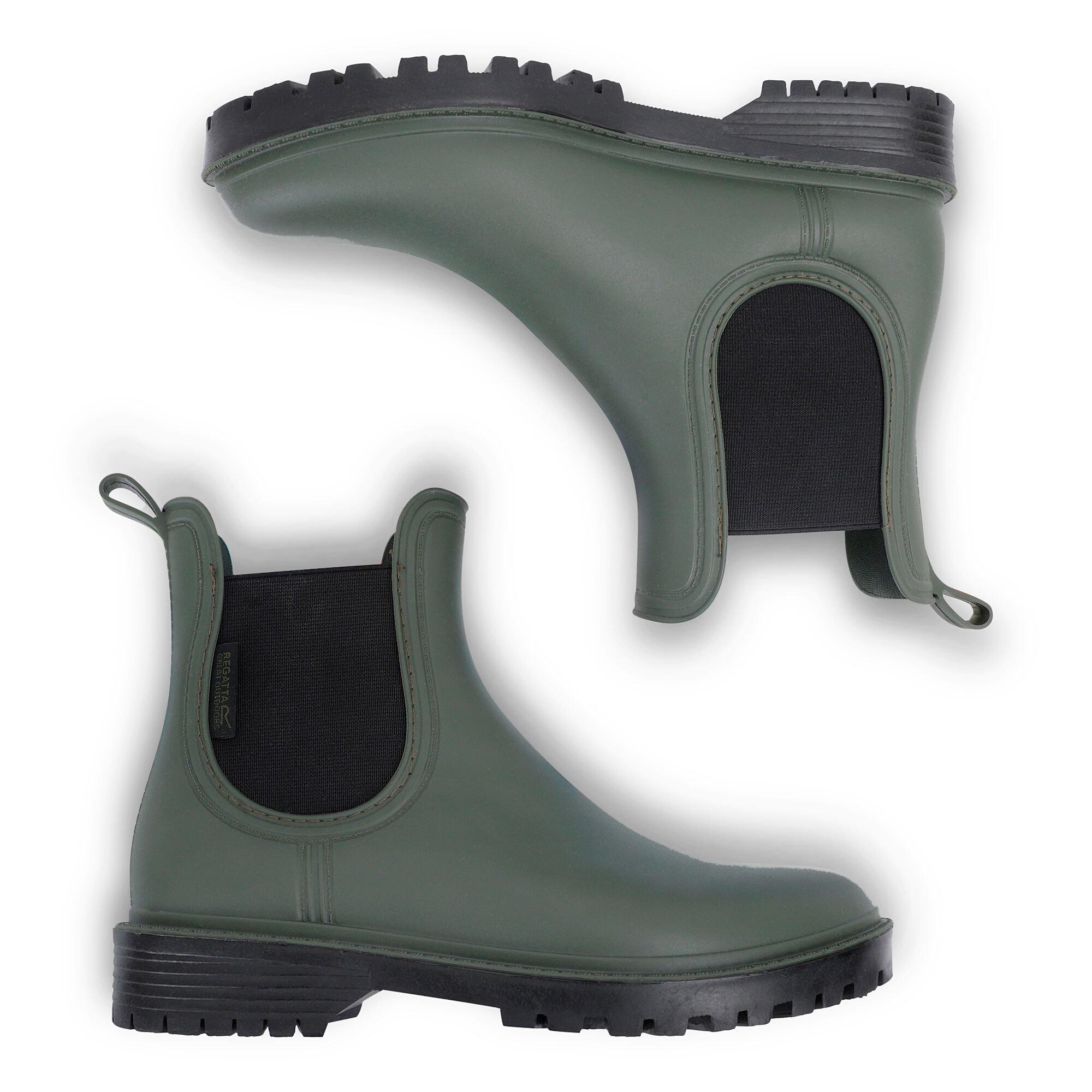 Deep Green - Regatta - Womens Harriett II Waterproof Wellington Boots - 7