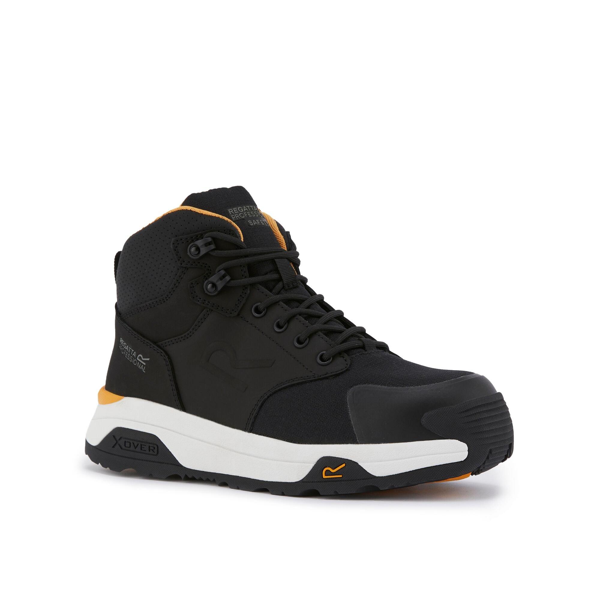 Regatta Men's Metafort Safety Hiker Boots - Black/White - UK 10