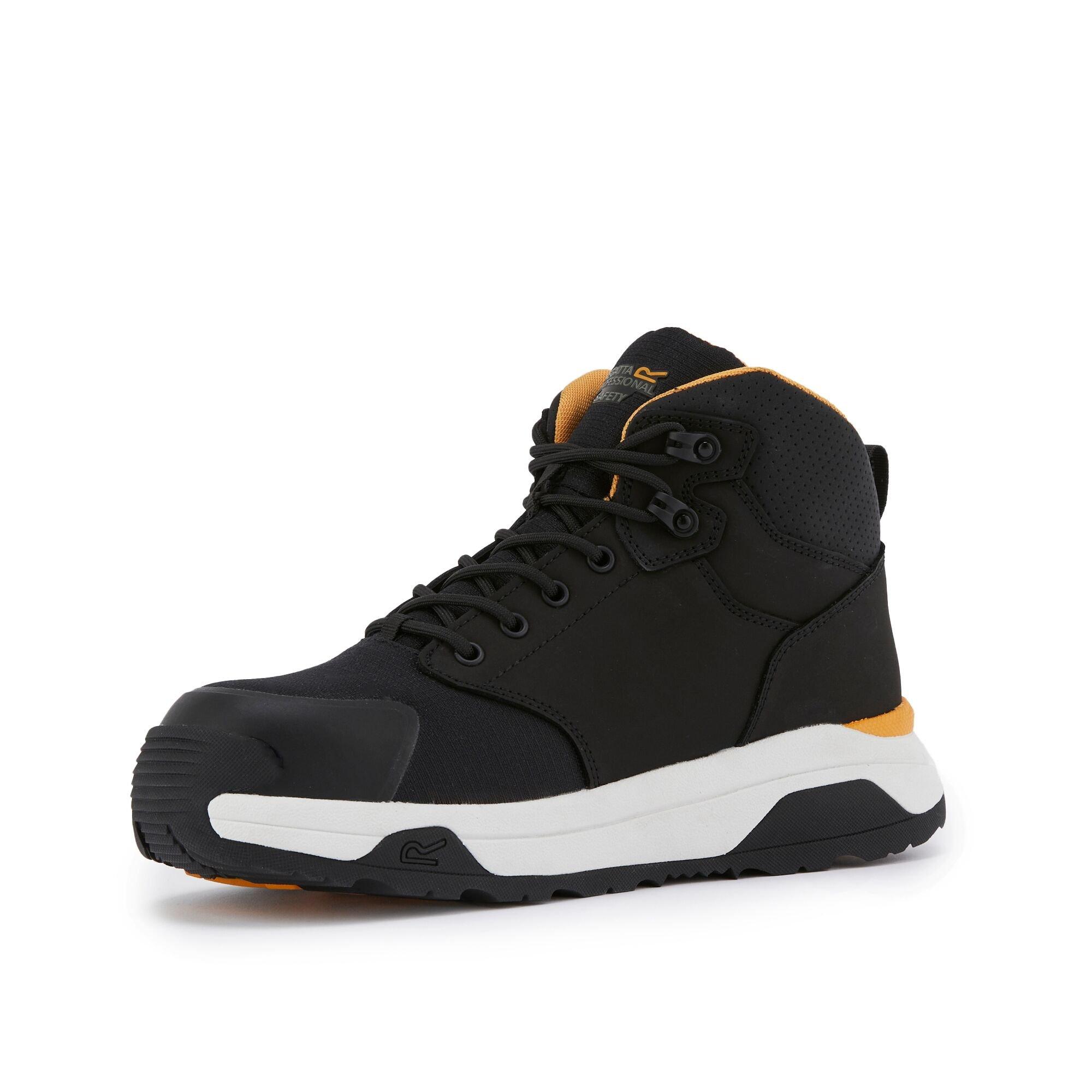 Black/White - Regatta - Mens Metafort Safety Hiker Boots - 4