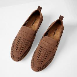 Threadbare Faux Suede Woven Loafers