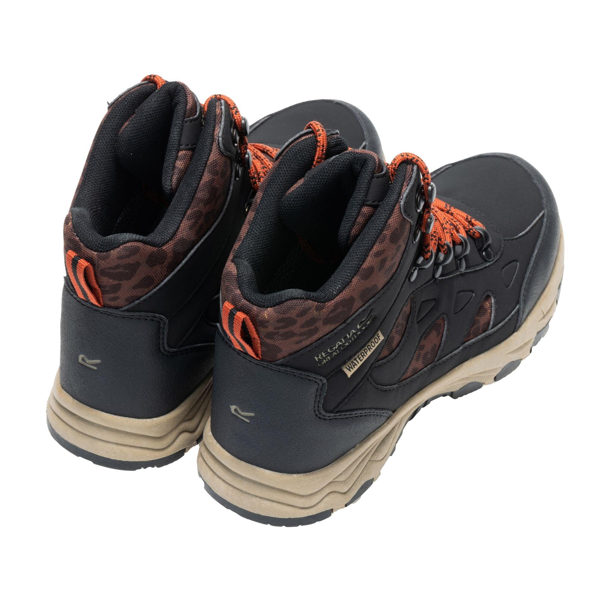 Black / Leopard - Regatta - Womens Vendora Waterproof Boots - 6