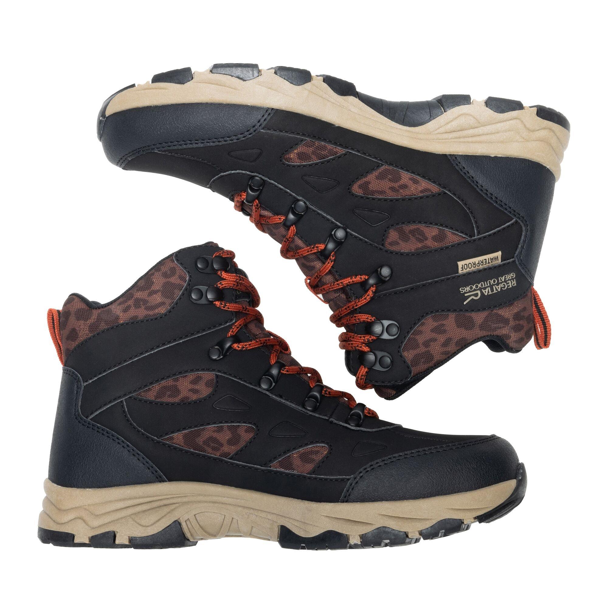 Black / Leopard - Regatta - Womens Vendora Waterproof Boots - 7