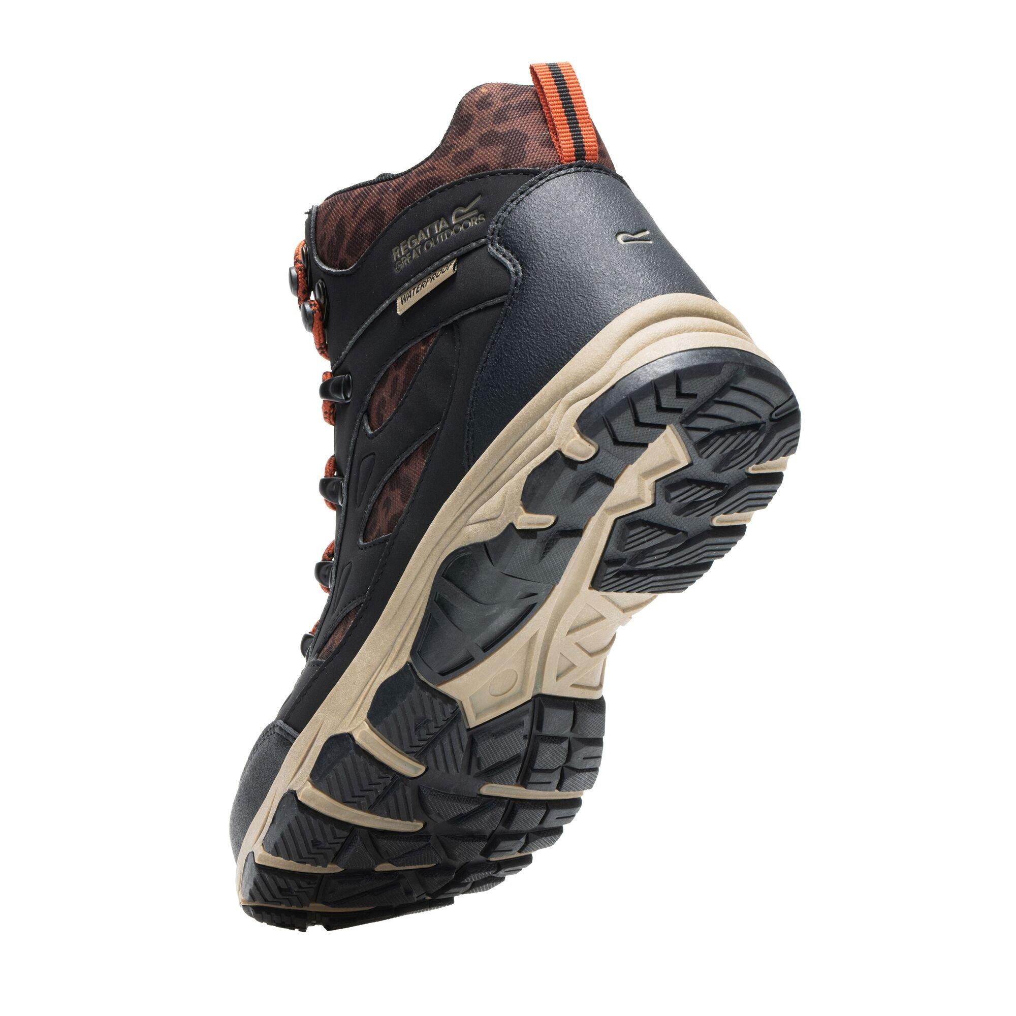 Black / Leopard - Regatta - Womens Vendora Waterproof Boots - 10
