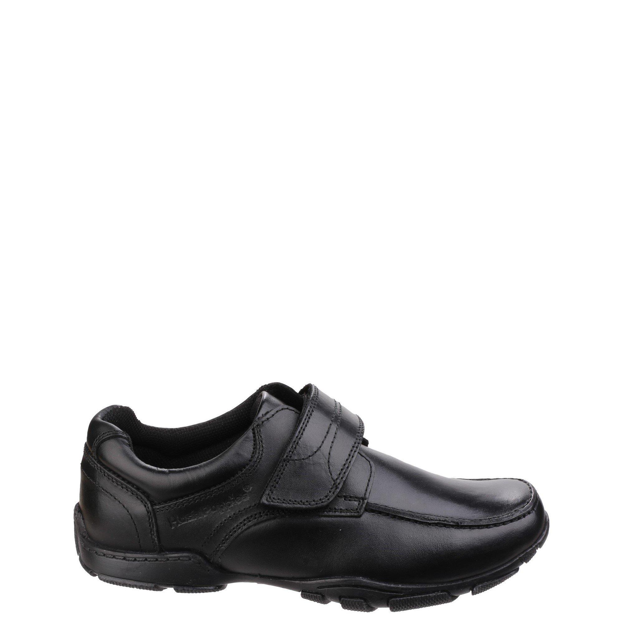 Black - Hush Puppies - Freddy 2 Junior School Shoe - 1
