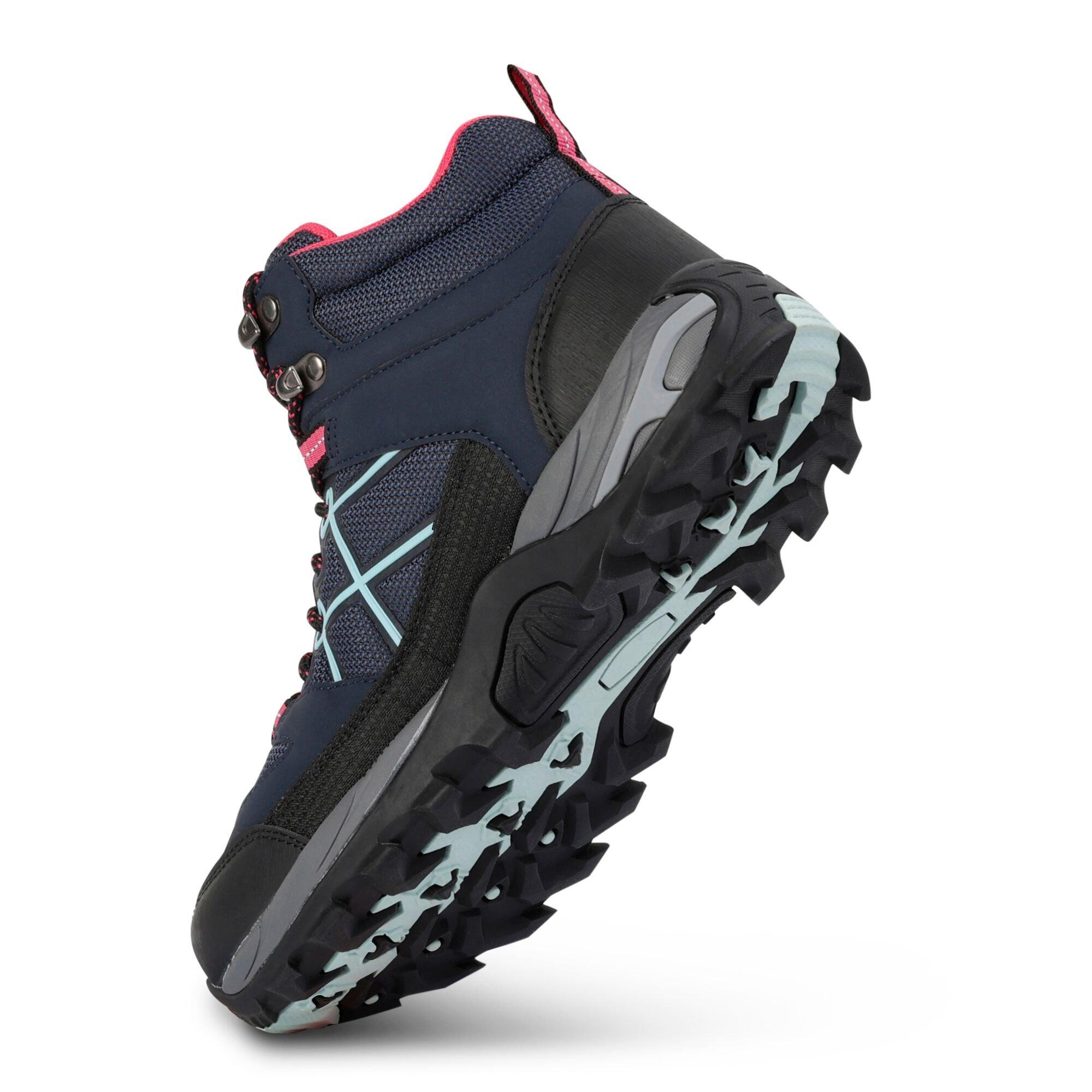 Navy/Pink/Aqua - Regatta - Womens Samaris III Waterproof Walking Boots - 6