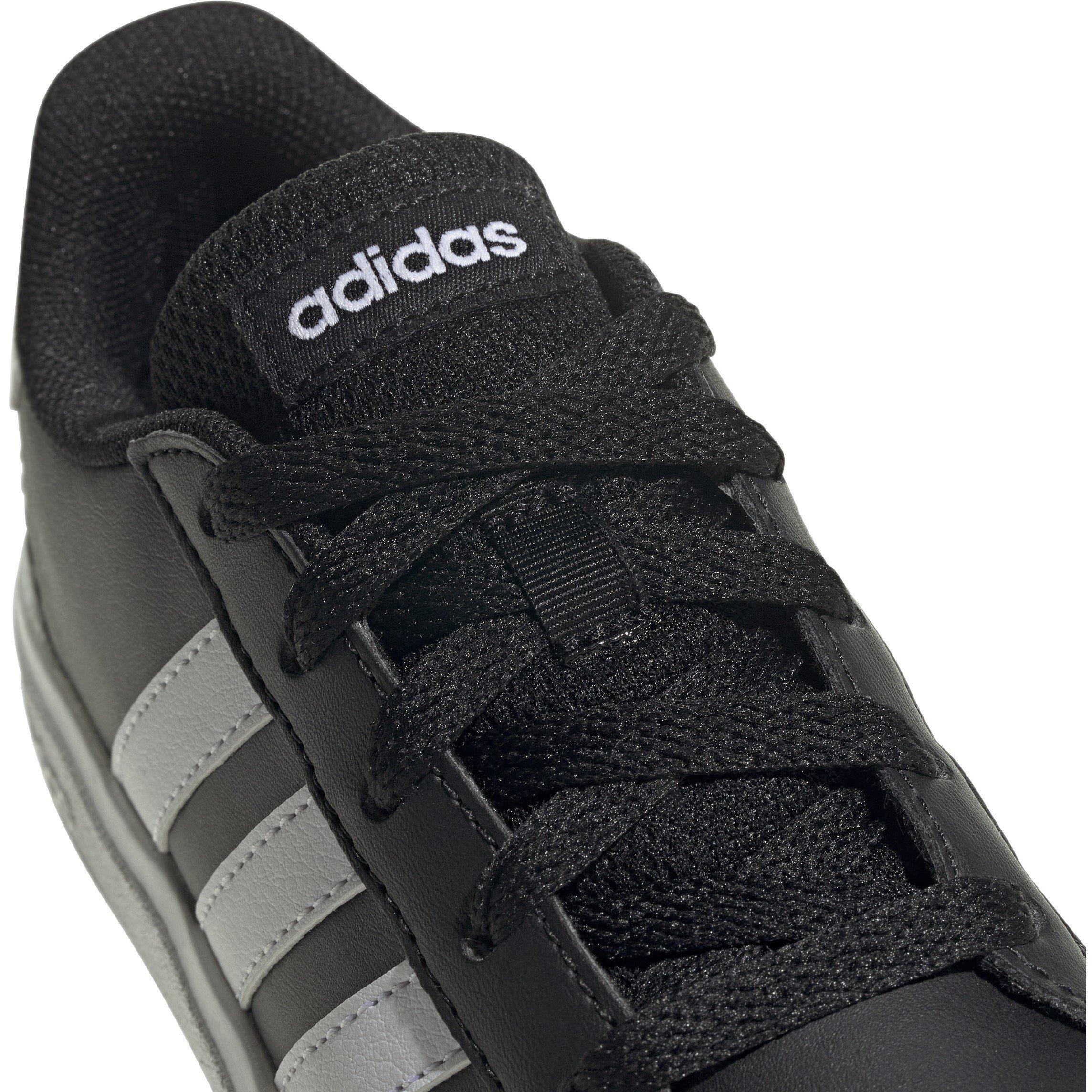 Core Black / Cl - adidas - Grand Court Lifestyle Tennis Lace-Up Shoes Kids - 7