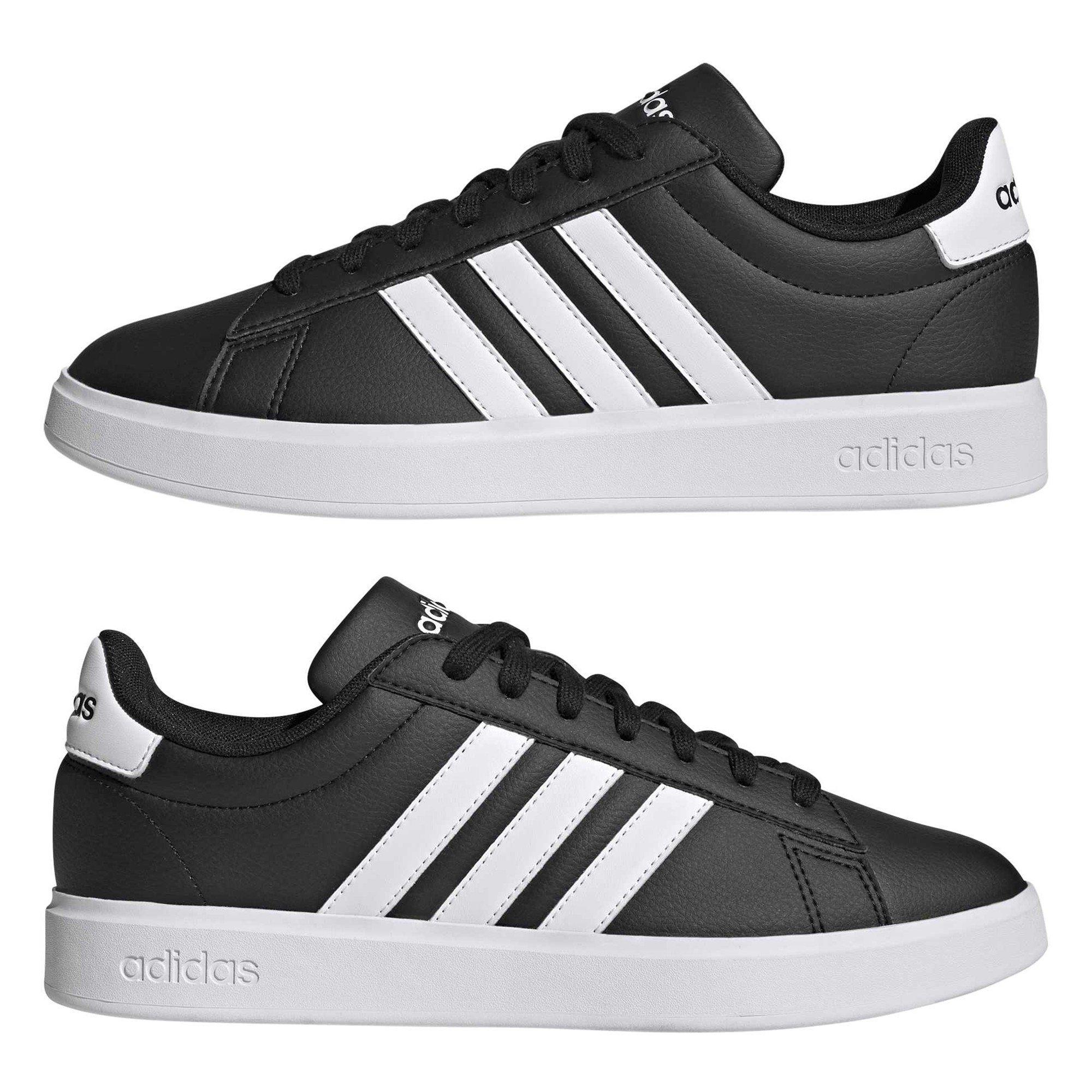 assic Green / Gold Metallic

Noir de base / Vert classique / Métallique or - adidas - Grand Court Cloudfoam Comfort Shoes Unisex - 9