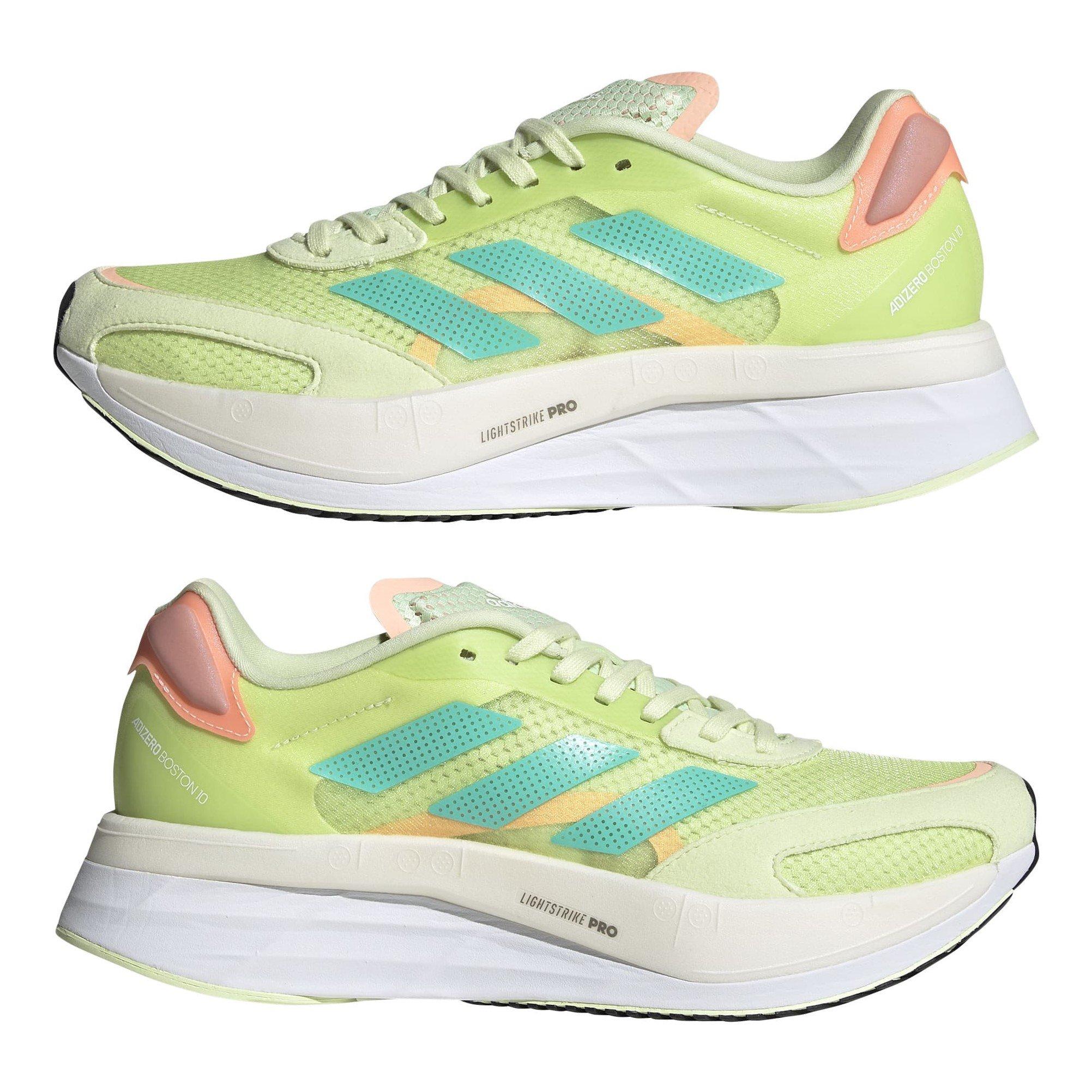 Lime - adidas - Adizero Boston 10 Running Shoes - 9