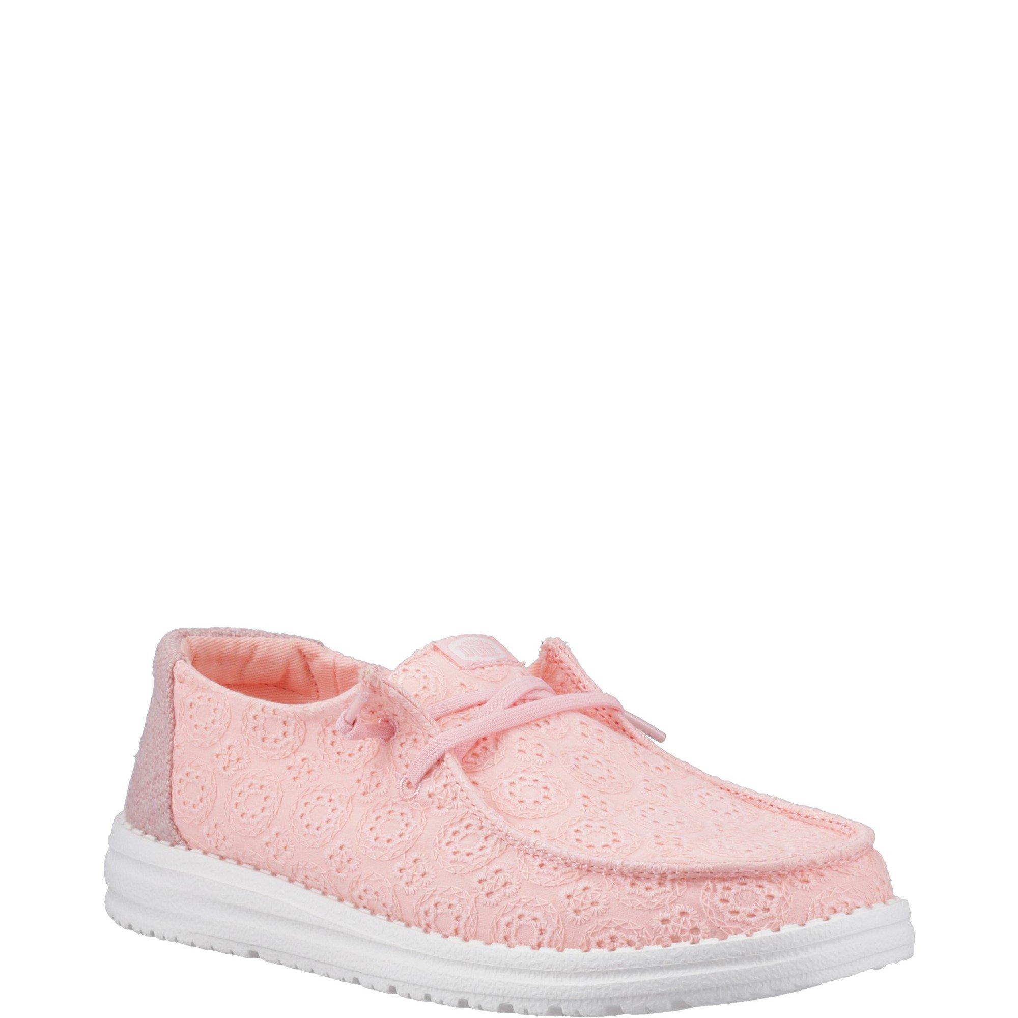 Pale Pink - HEYDUDE - Wendy Eyelet Lace Shoes - 2