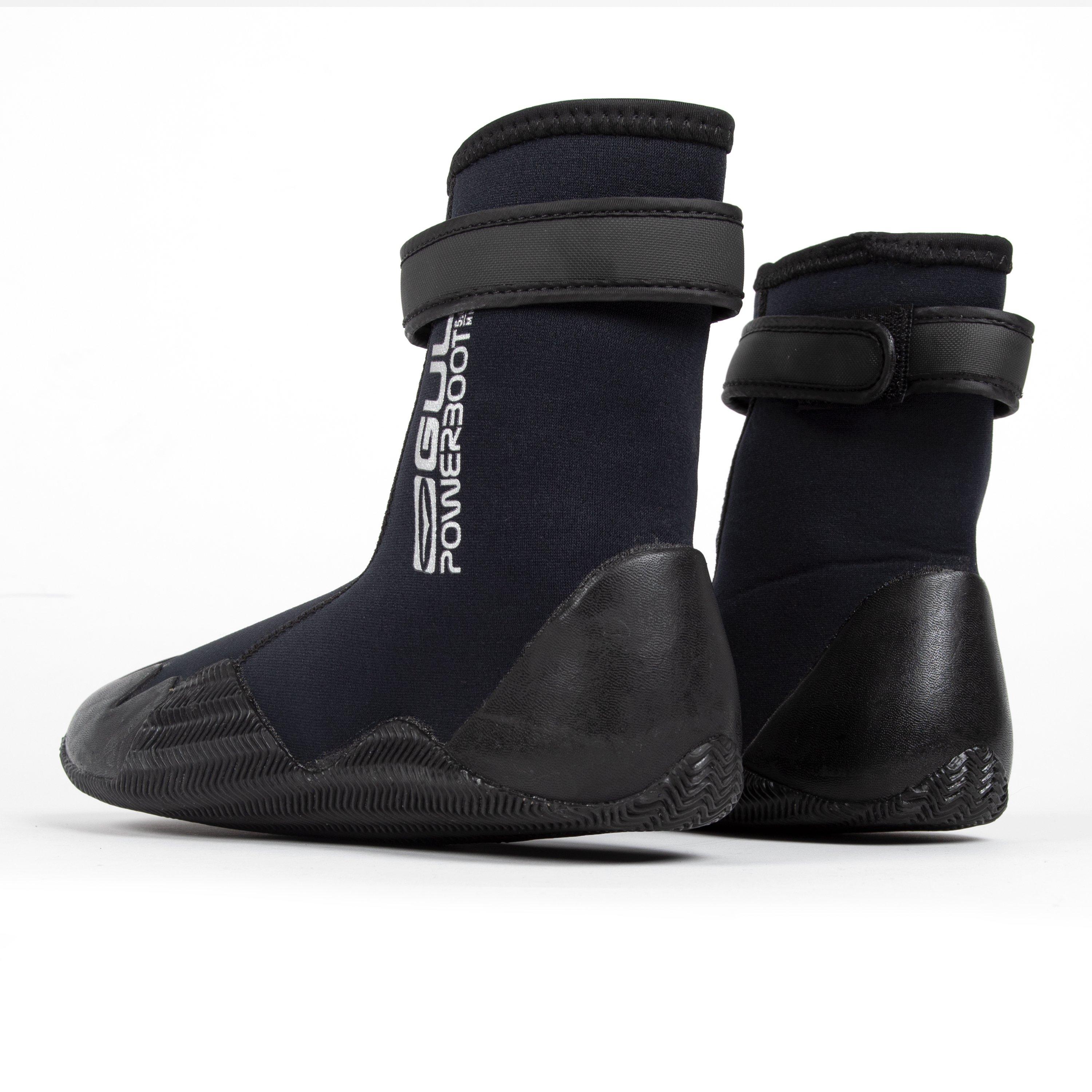 Black - Gul - 5MM POWERBOOT BLINDSTITCHED WETSUIT BOOT - 5