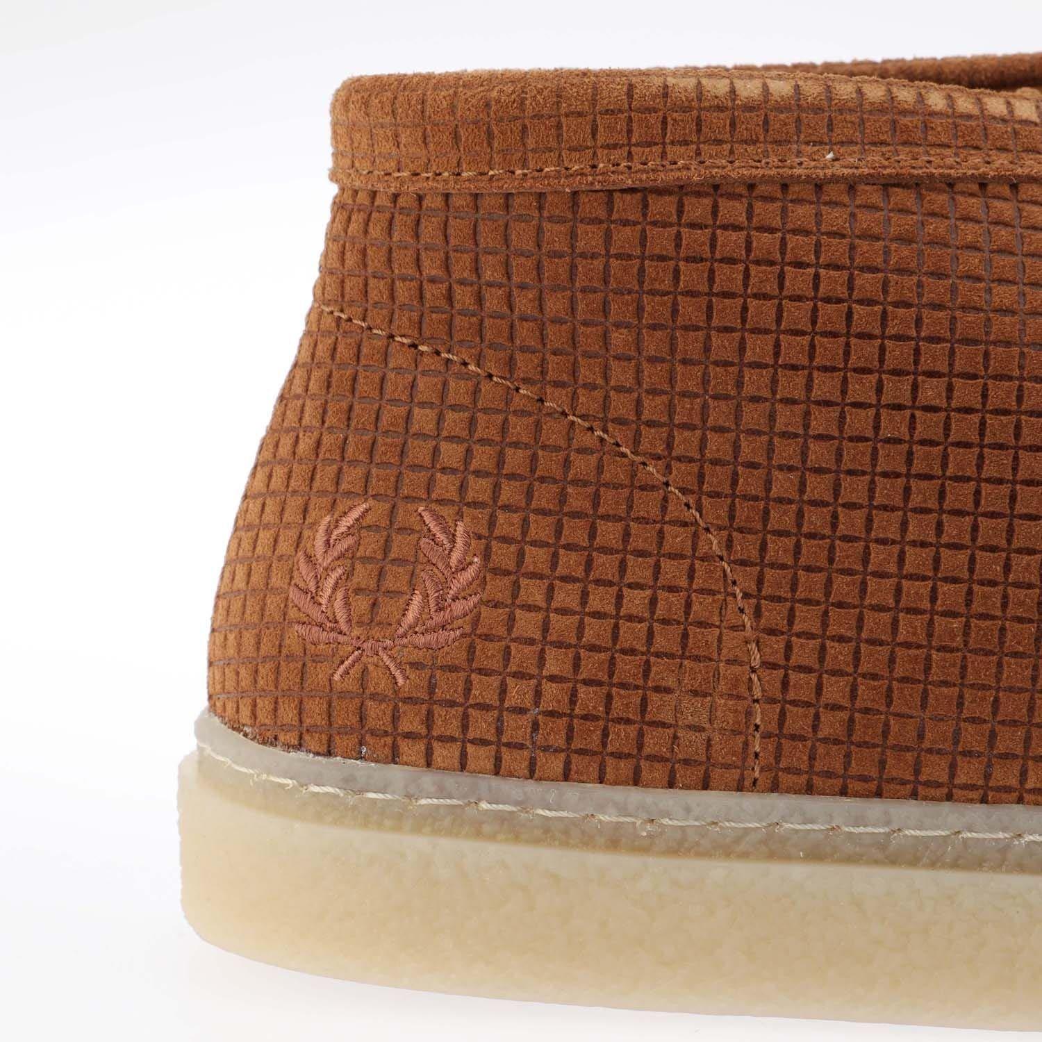 Yellow - Fred Perry - Dawson Mid Grid Suede Boots - 6