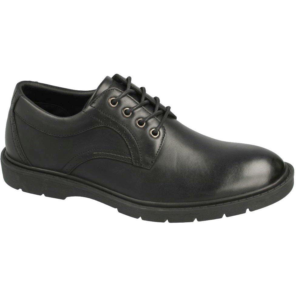 Black Leather - Thomas Blunt - A2219 Mens 4 Eyelets Smart Casual Lace Up