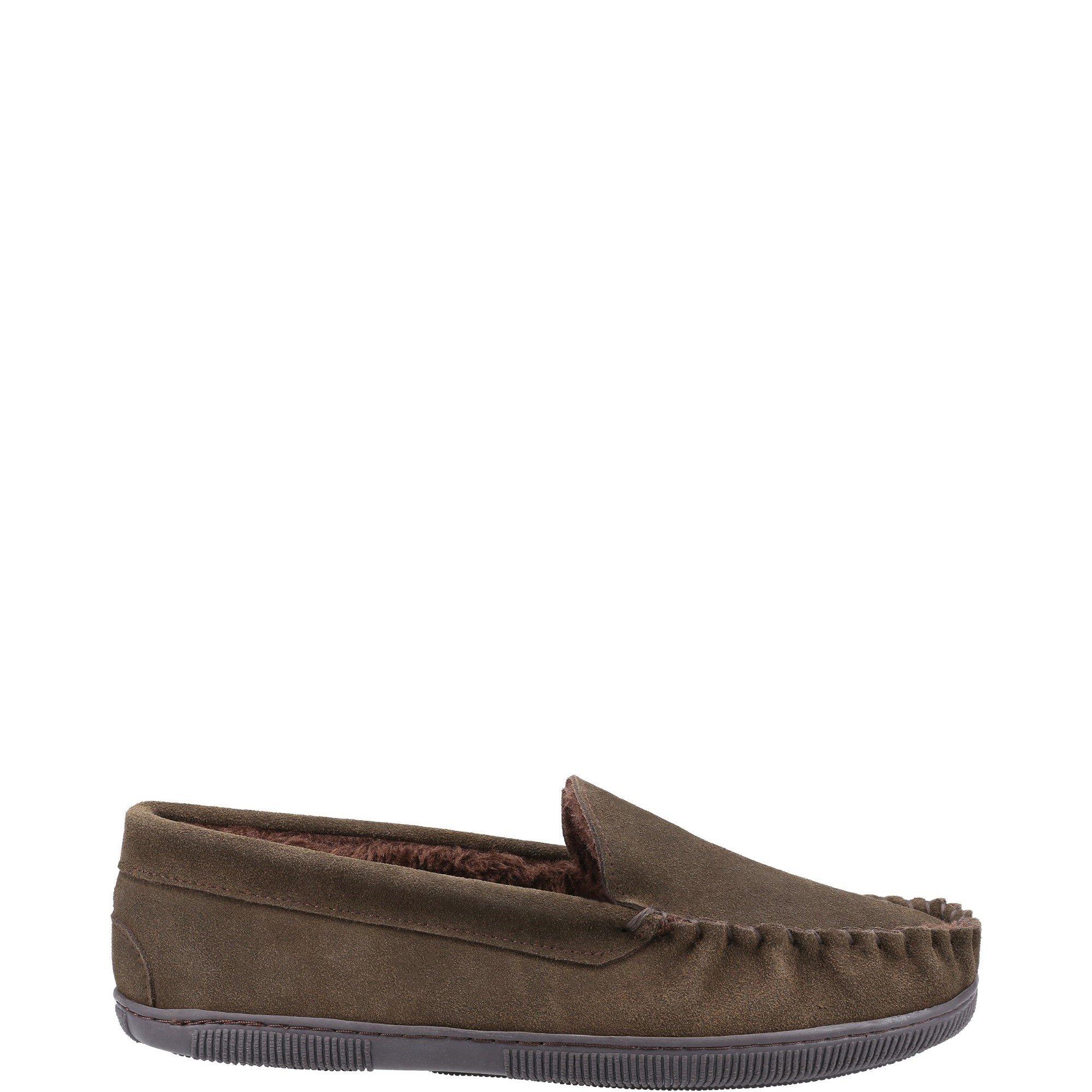 Brown - Cotswold - Tresham Moccasin Slipper - 1