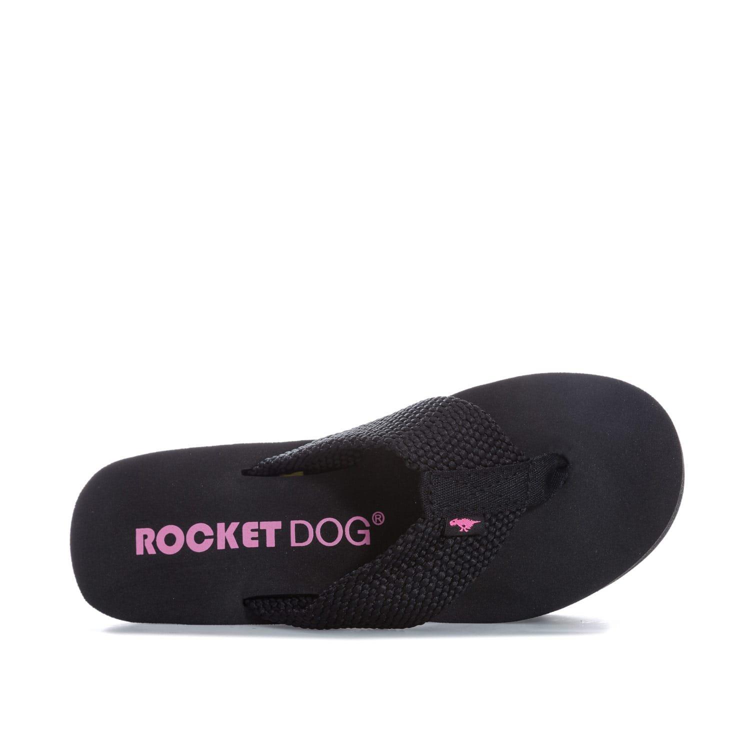 Black - Rocket Dog - Diver Wedge Sandals - 5