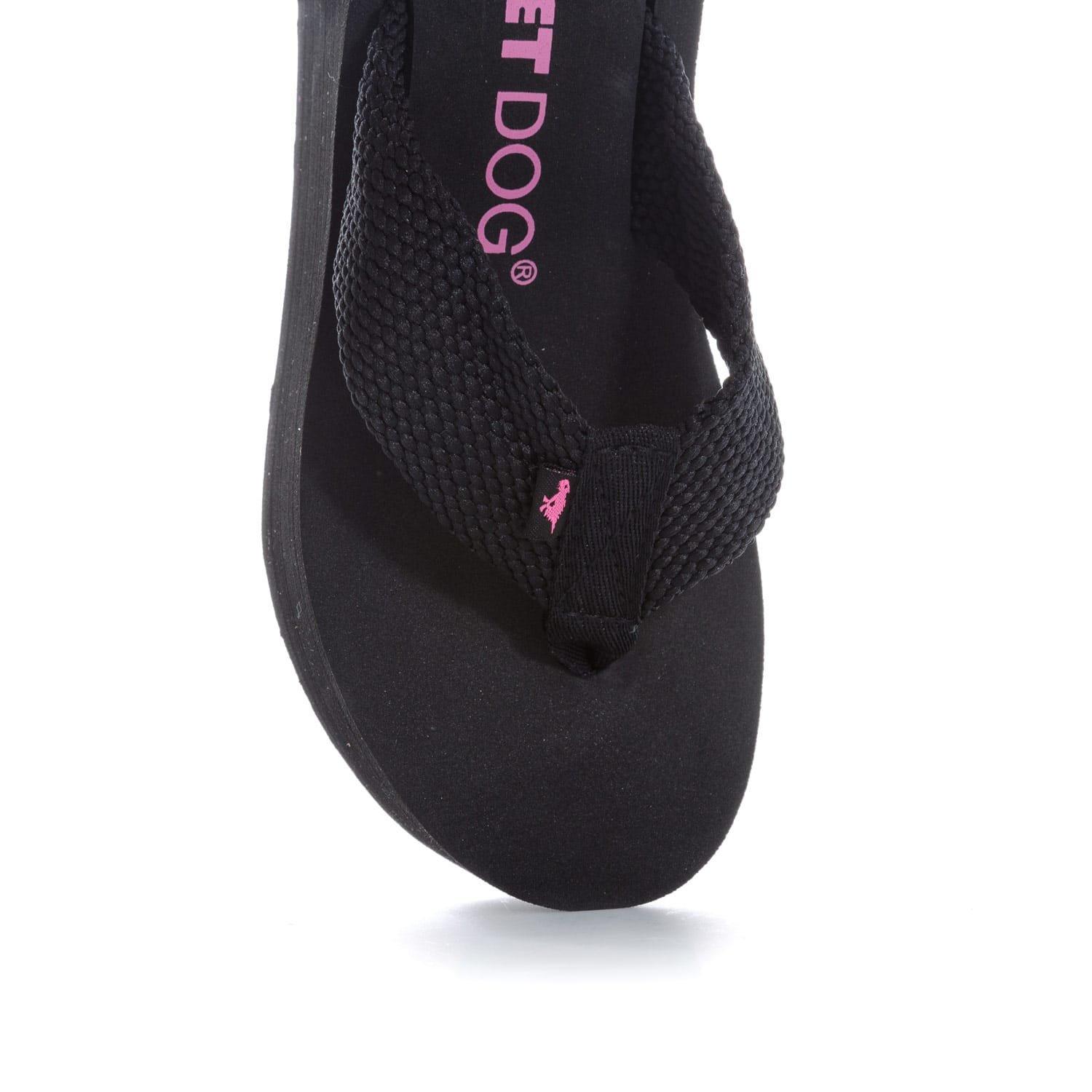 Black - Rocket Dog - Diver Wedge Sandals - 6
