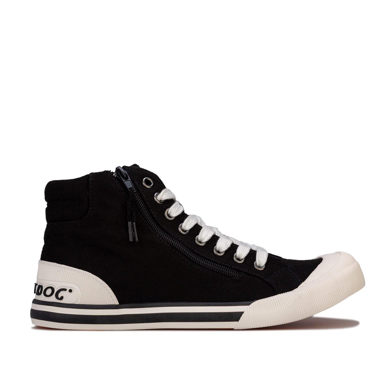 Black - Rocket Dog - Jazzin Hi Canvas Pumps - 1