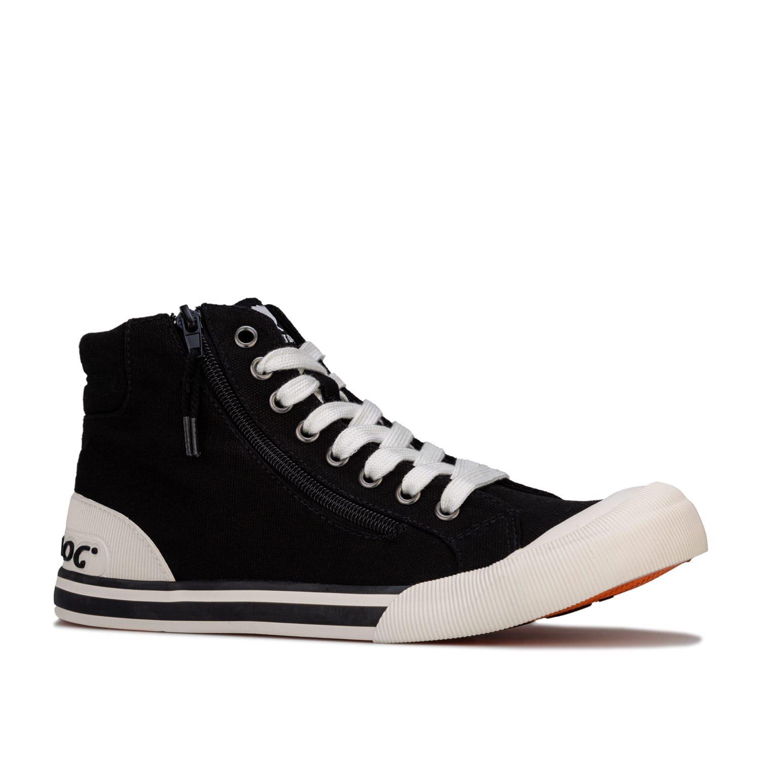 Black - Rocket Dog - Jazzin Hi Canvas Pumps - 2