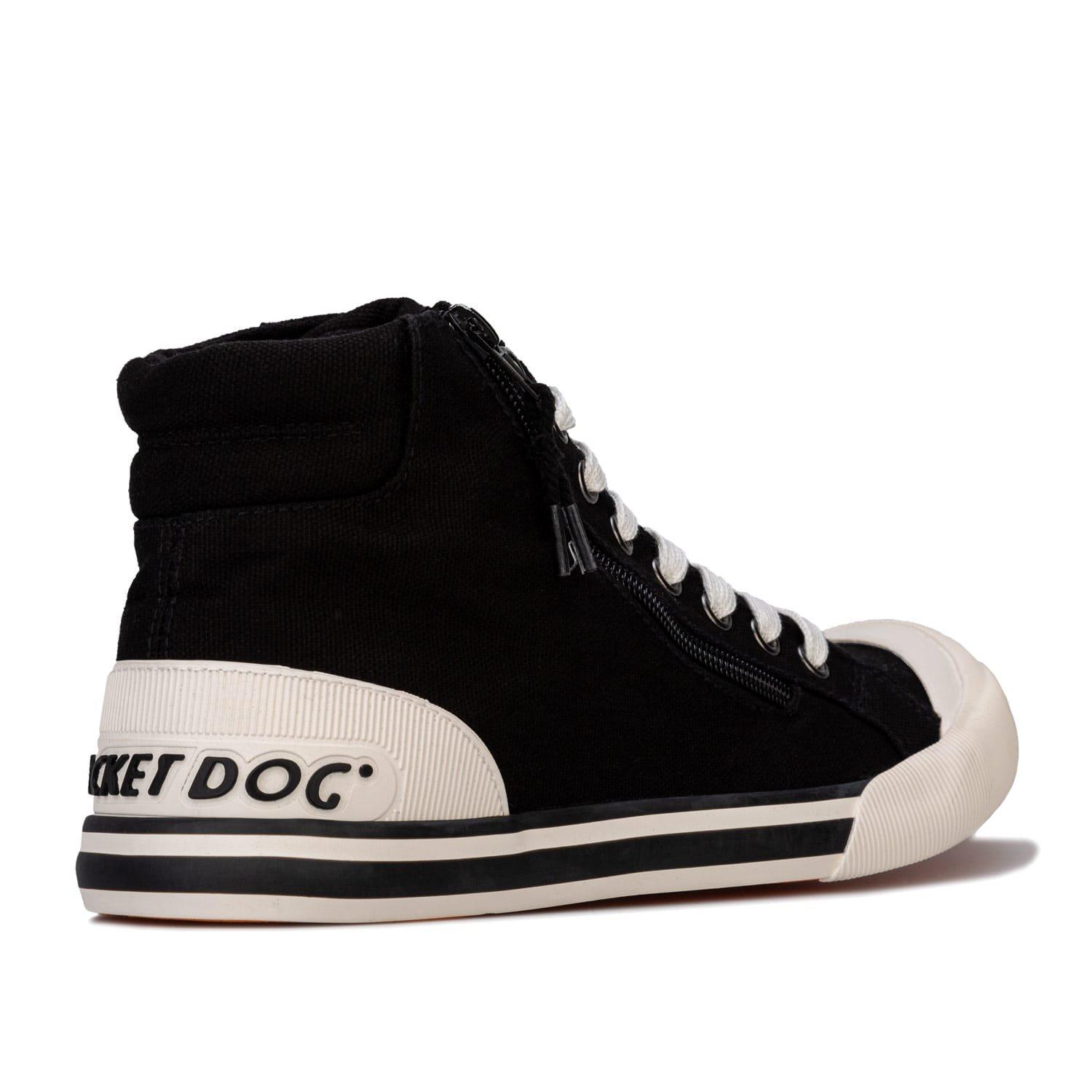 Black - Rocket Dog - Jazzin Hi Canvas Pumps - 3