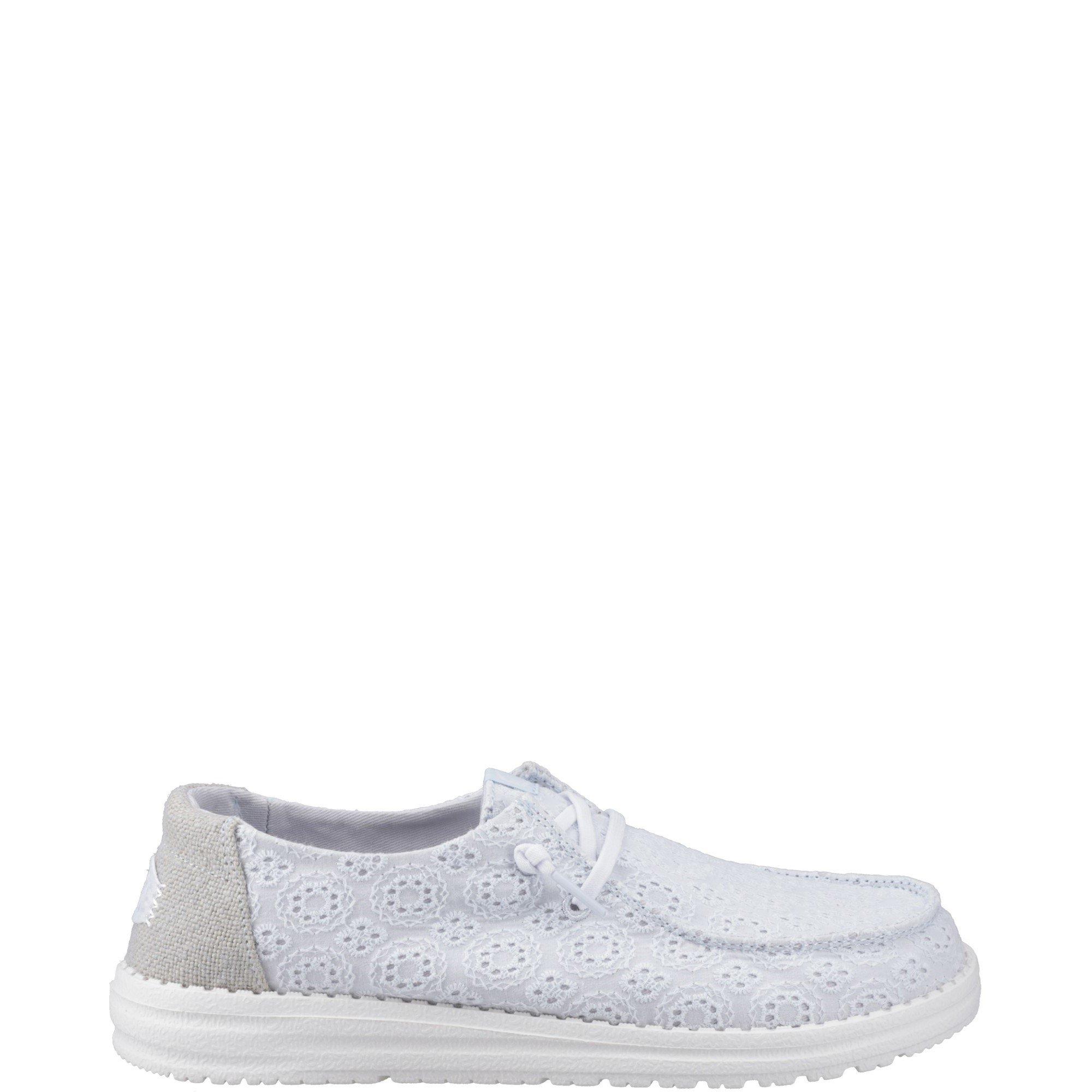 Blue - HEYDUDE - Wendy Eyelet Lace Shoes - 1