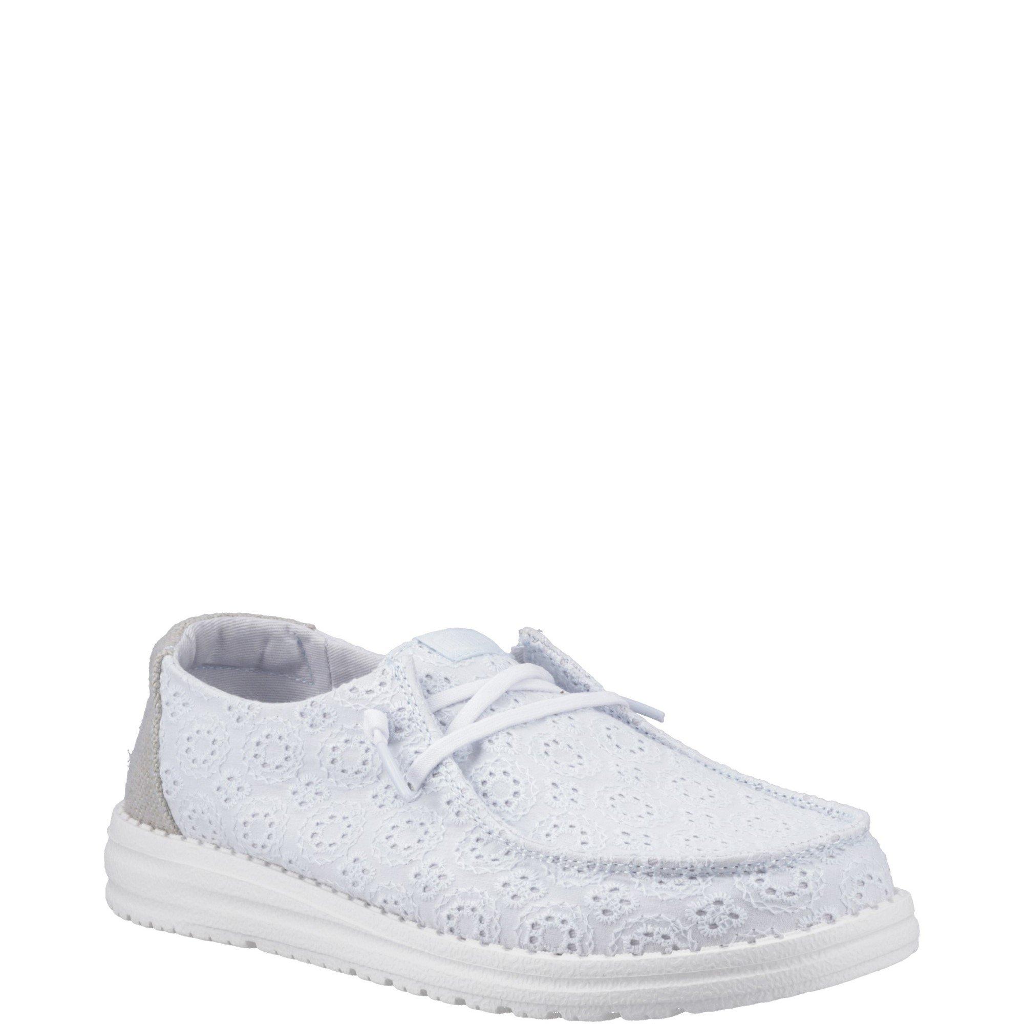 Blue - HEYDUDE - Wendy Eyelet Lace Shoes - 2