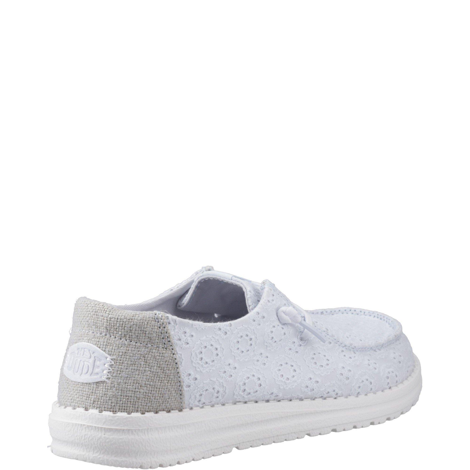 Blue - HEYDUDE - Wendy Eyelet Lace Shoes - 3