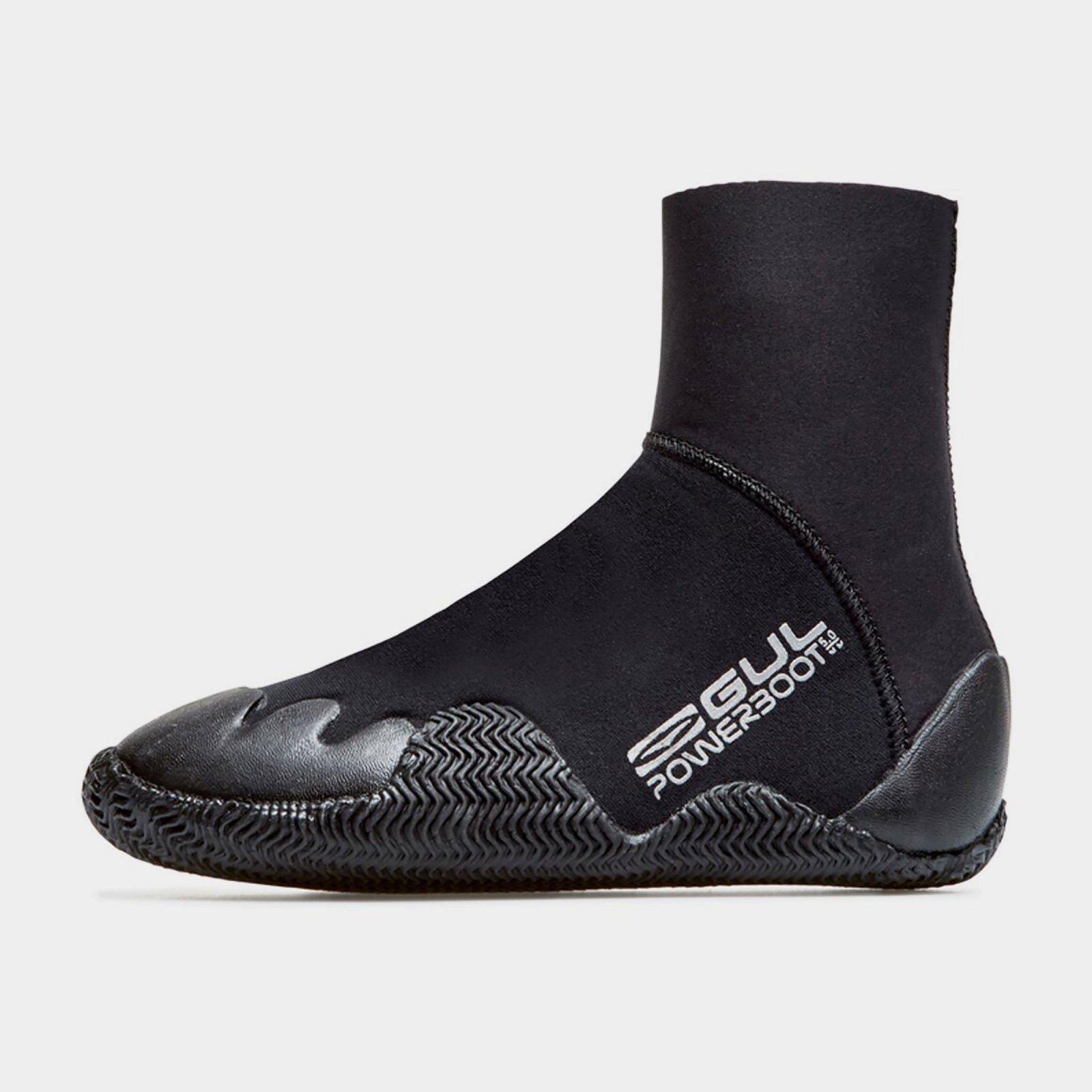 Black - Gul - JUNIOR 5MM POWERBOOT BLINDSTITCHED WETSUIT BOOT - 1