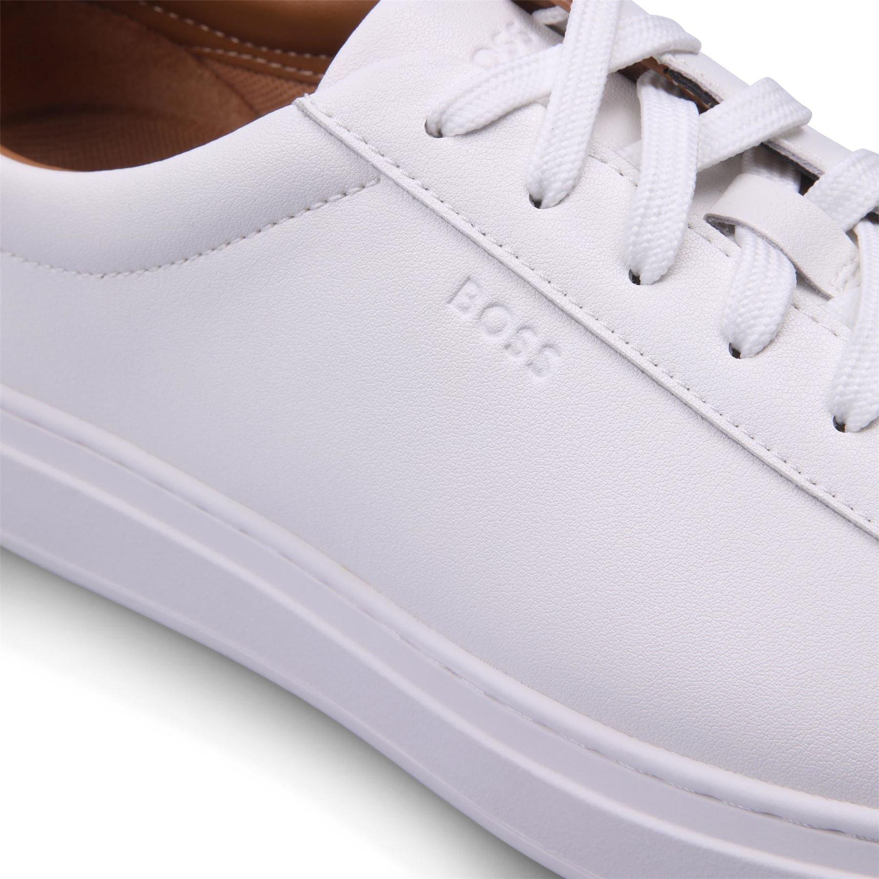 Natural - Boss - Kieran Leather Trainers - 4