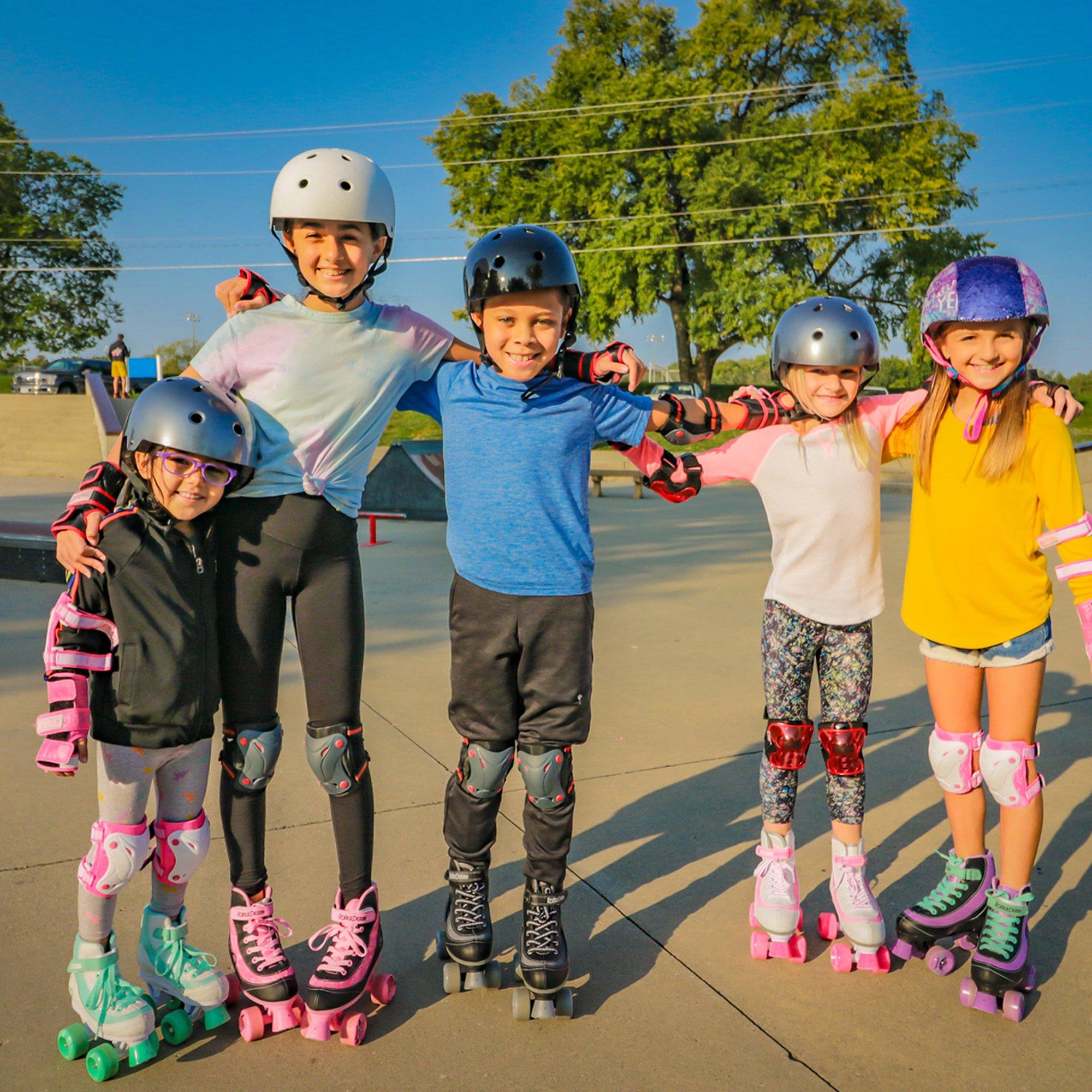 Bubblegum - Roller Derby - FIRESTAR V2 CHILDRENS QUAD ROLLER SKATES - BUBBLE - 13