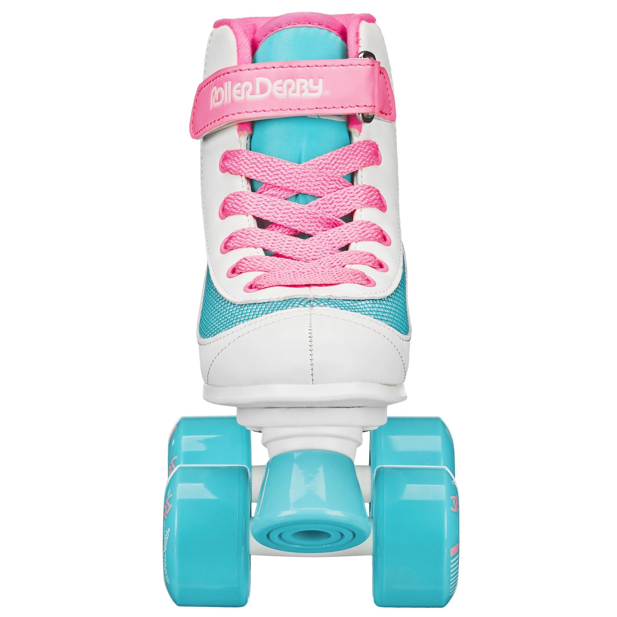 Bubblegum - Roller Derby - FIRESTAR V2 CHILDRENS QUAD ROLLER SKATES - BUBBLE - 6