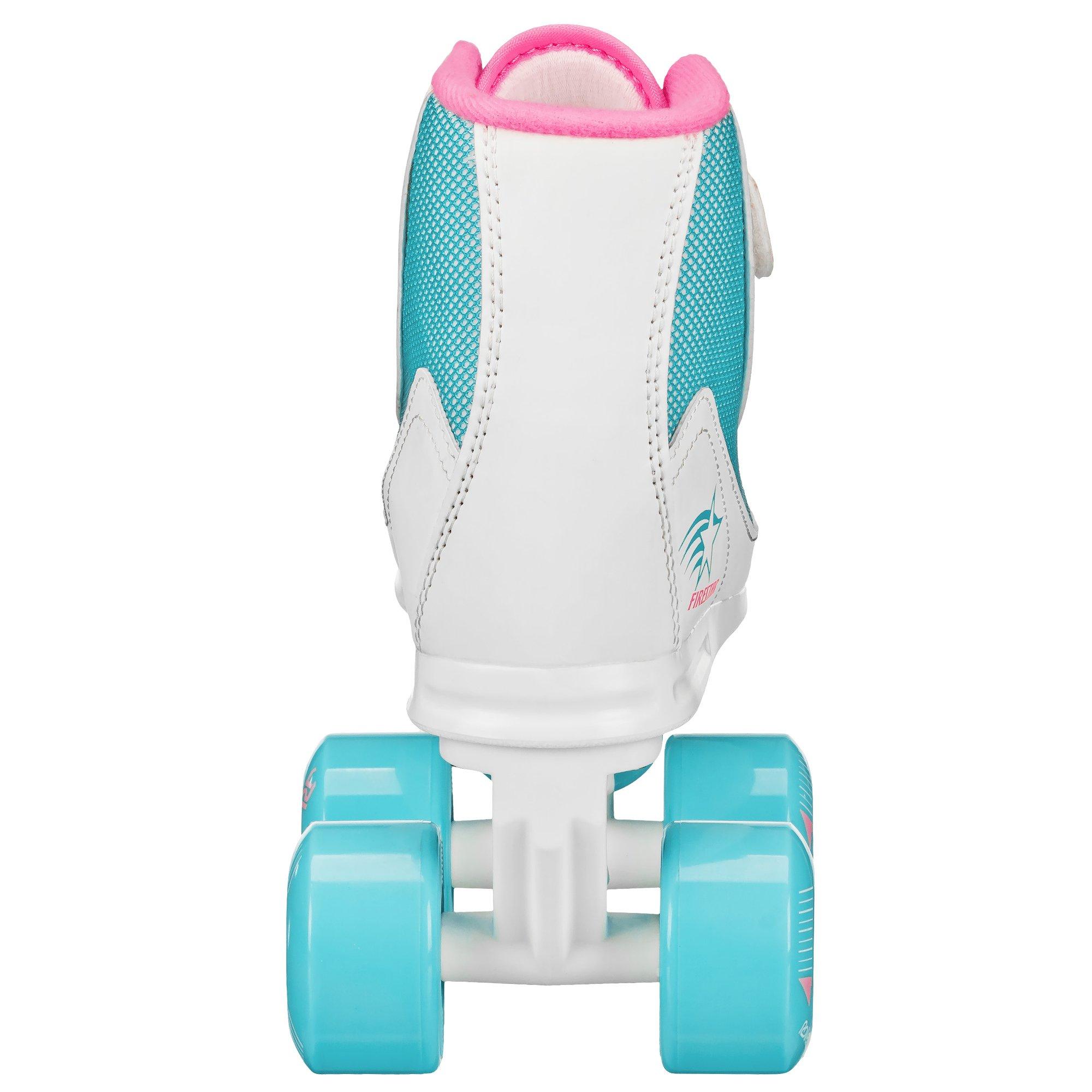 Bubblegum - Roller Derby - FIRESTAR V2 CHILDRENS QUAD ROLLER SKATES - BUBBLE - 7