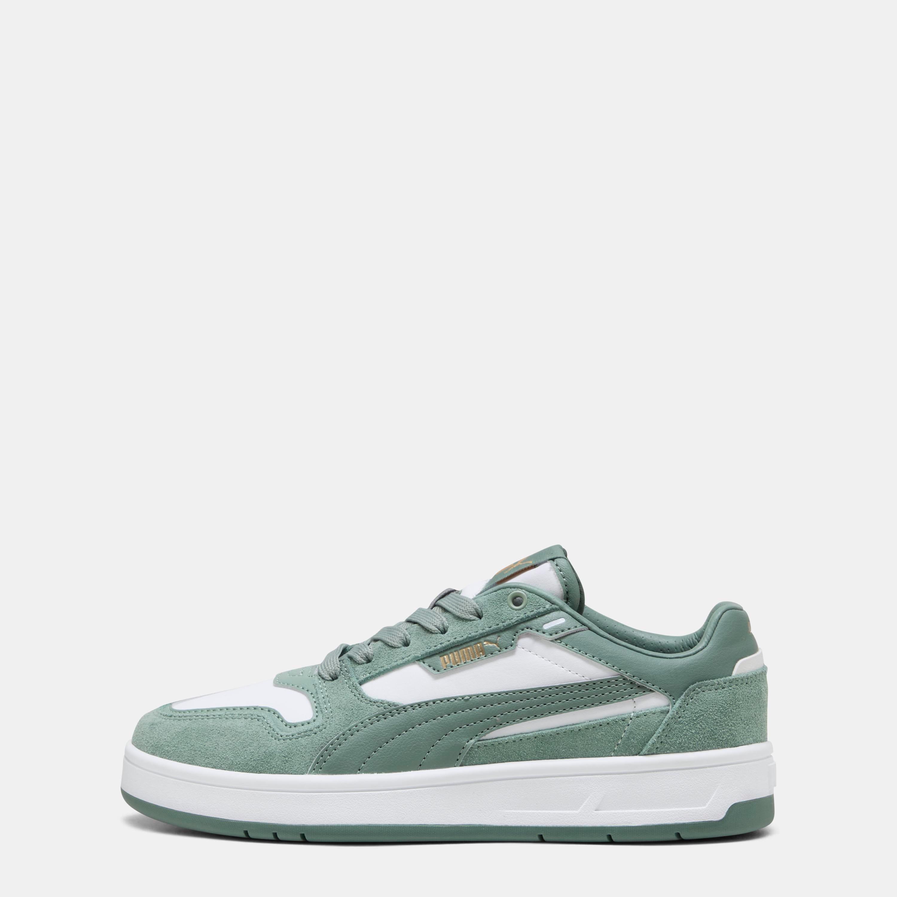 White Green - Puma - Court Classic SD Trainers - 1