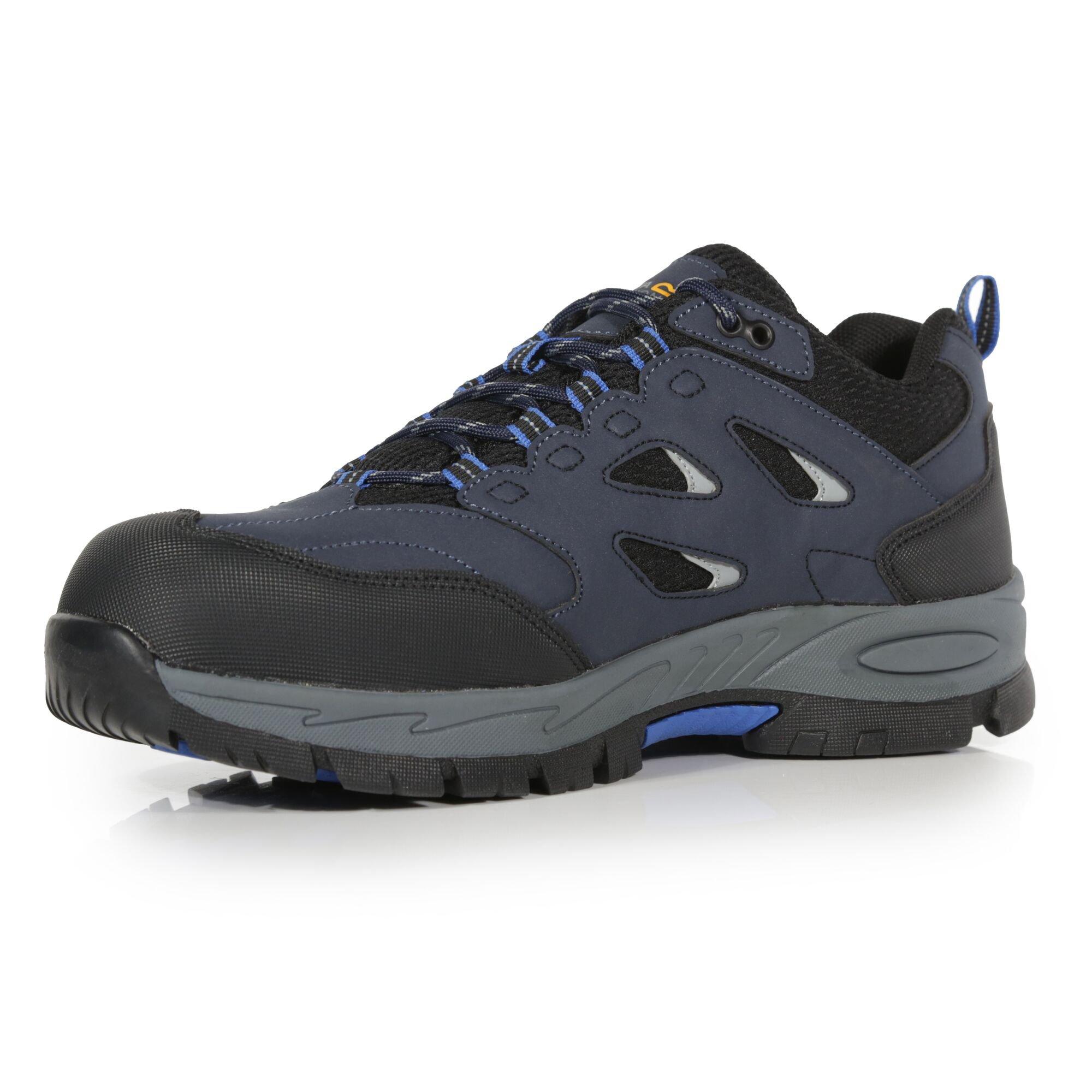 Navy Oxford Blu - Regatta - Unisex Mudstone Low Water-Resistant Steel Toe Cap Boots - 3