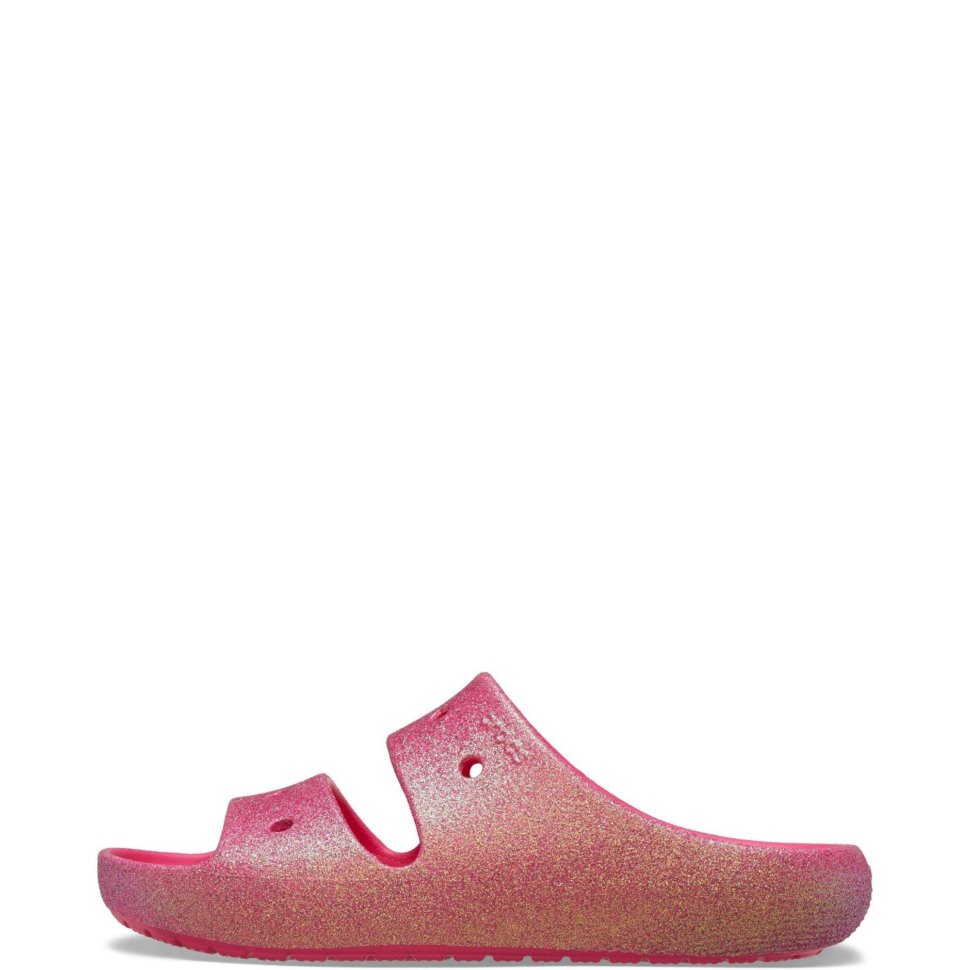 Pink - Crocs - Classic Iridescent Glitter Sandal - 3