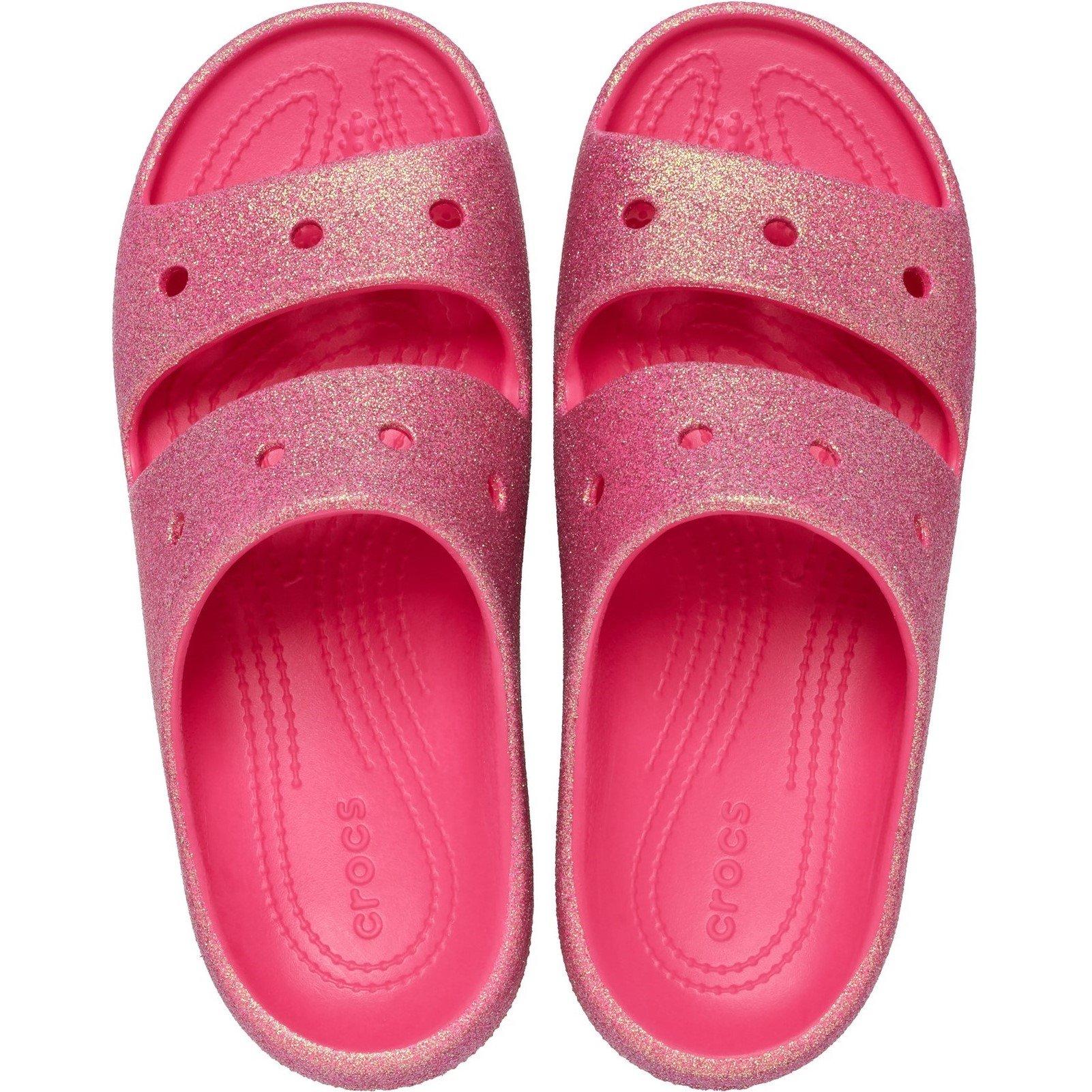 Pink - Crocs - Classic Iridescent Glitter Sandal - 4