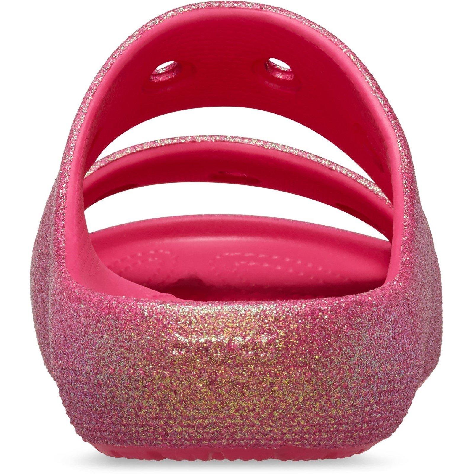 Pink - Crocs - Classic Iridescent Glitter Sandal - 5