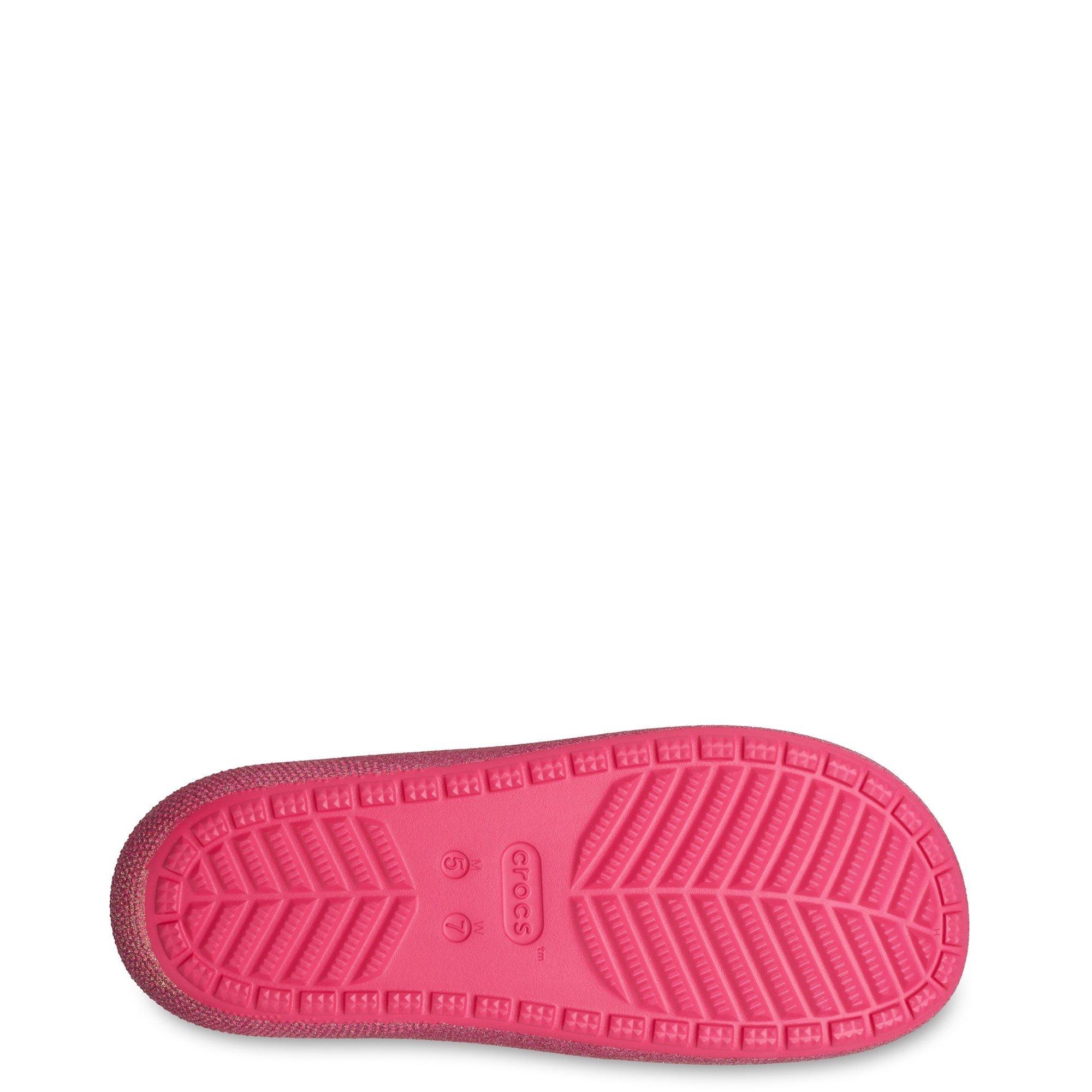 Pink - Crocs - Classic Iridescent Glitter Sandal - 6