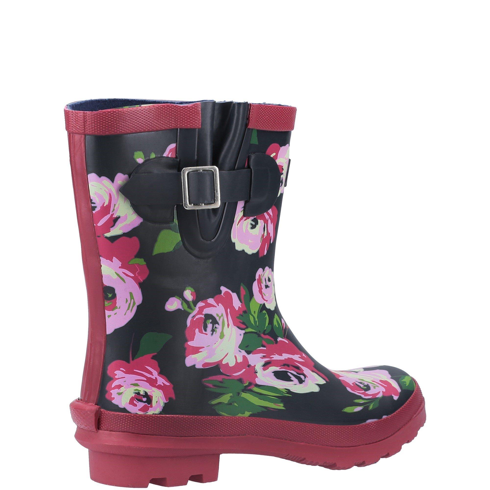 Black - Cotswold - Paxford Elasticated Mid Calf Wellington Boot - 3