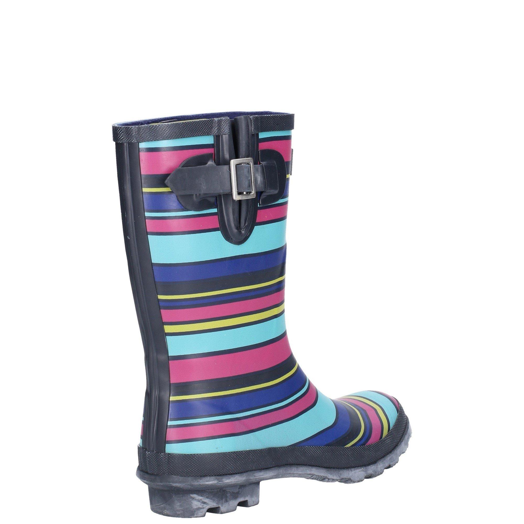 Pink - Cotswold - Paxford Elasticated Mid Calf Wellington Boot - 3