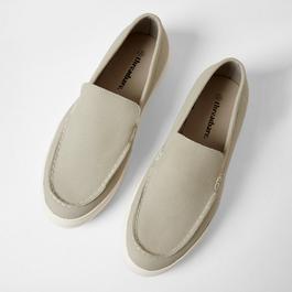 Threadbare Textured Slip On Loafers