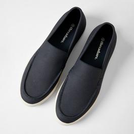 Threadbare Textured Slip On Loafers
