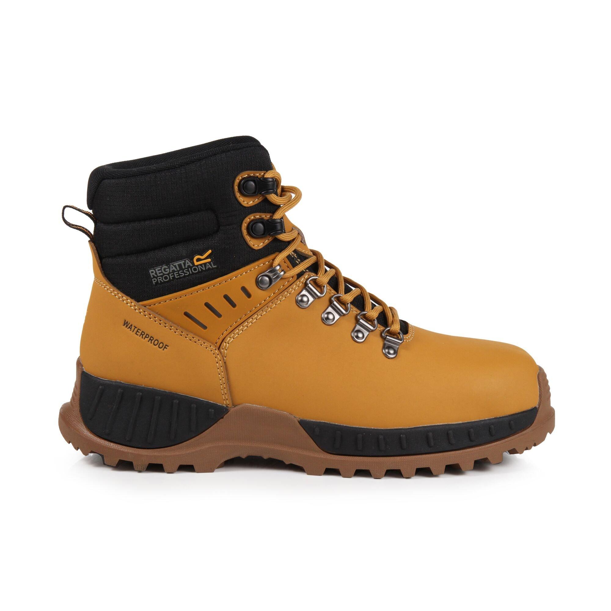 Honey/Black - Regatta - Mens Grindstone Waterproof Safety Boots - 2